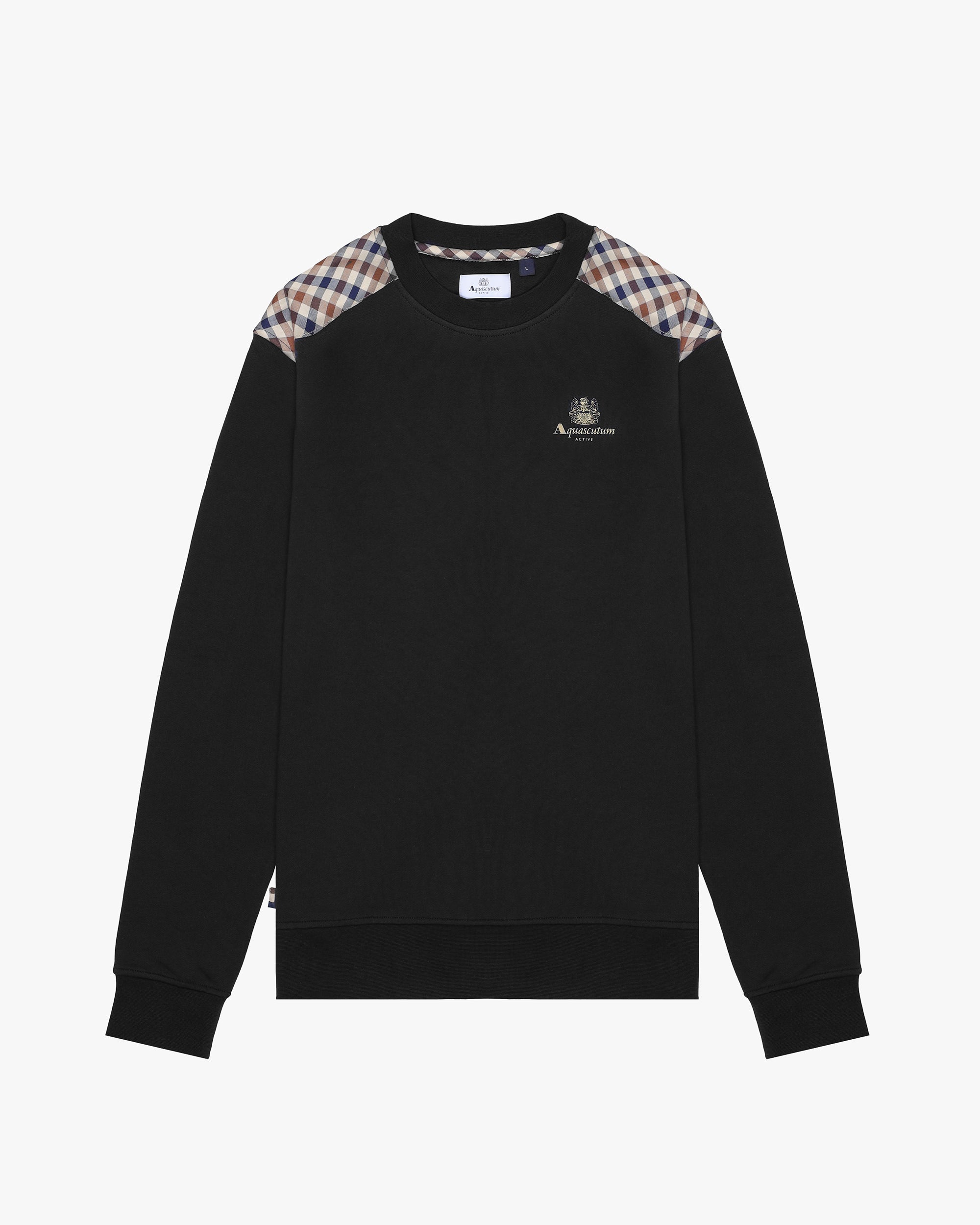Felpa senza cappuccio Aquascutum Active CC SHOULDER CREWNECK FLEECE