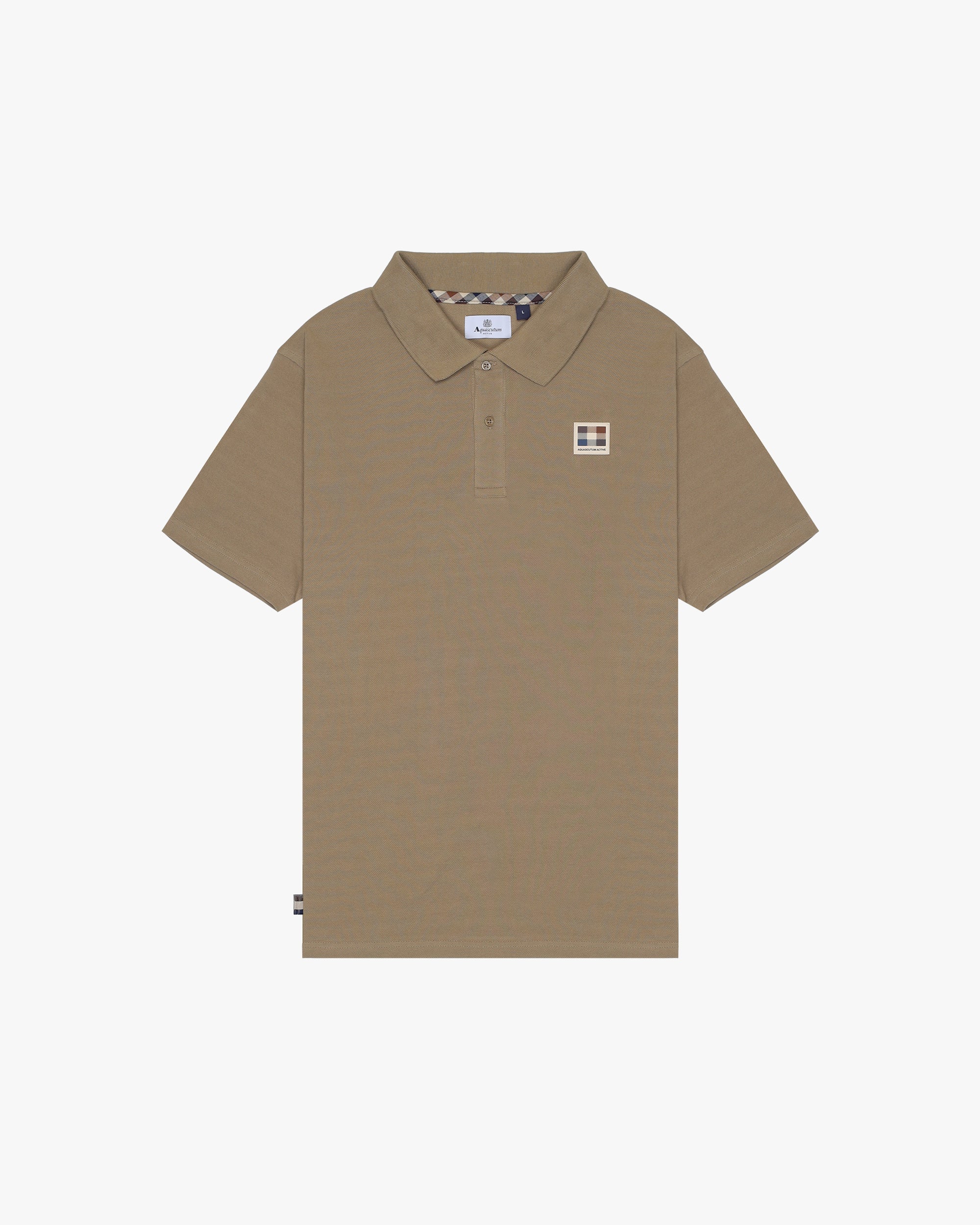 Polo manica corta Aquascutum Active RUBBER PATCH PIQUET POLO