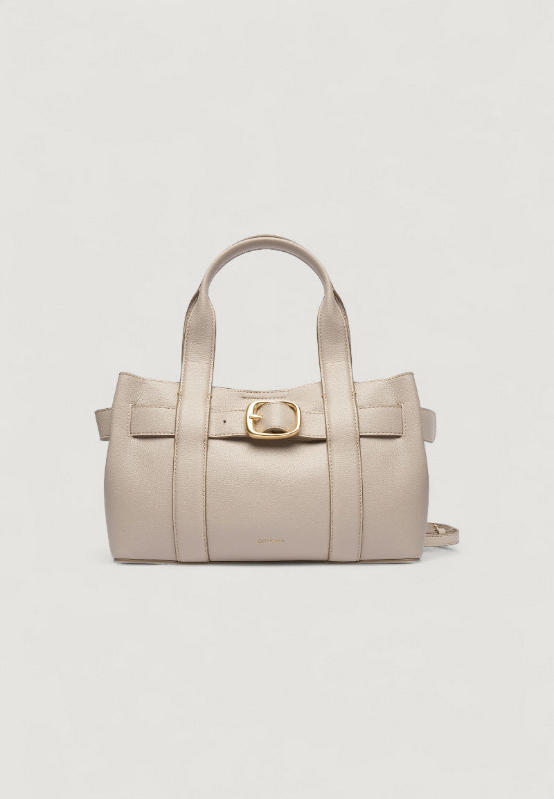 Borsa Calvin Klein BUCKLE MINI TOTE WITH STRAP