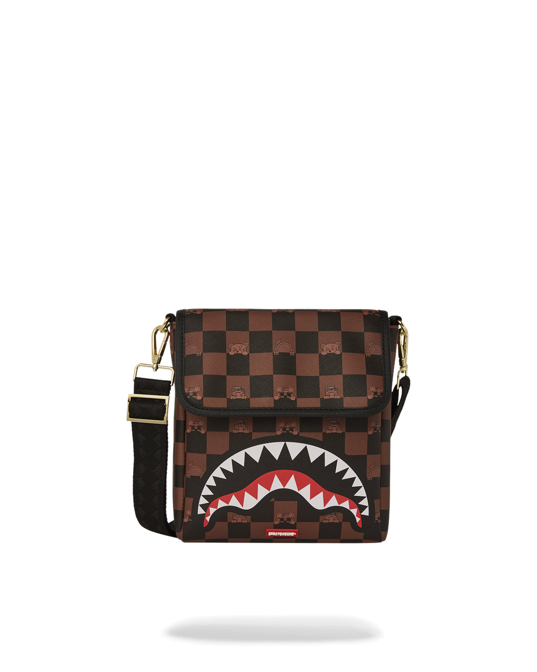 Bag Sprayground PEEKING CHARACTER CHECK MESSENGER SLING