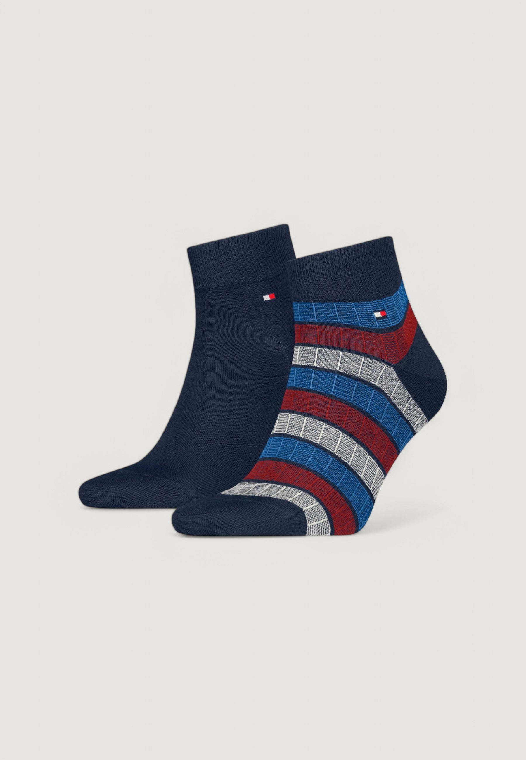 Calzini corti Tommy Hilfiger TH MEN QUARTER 2P ONE ROW COLOR B