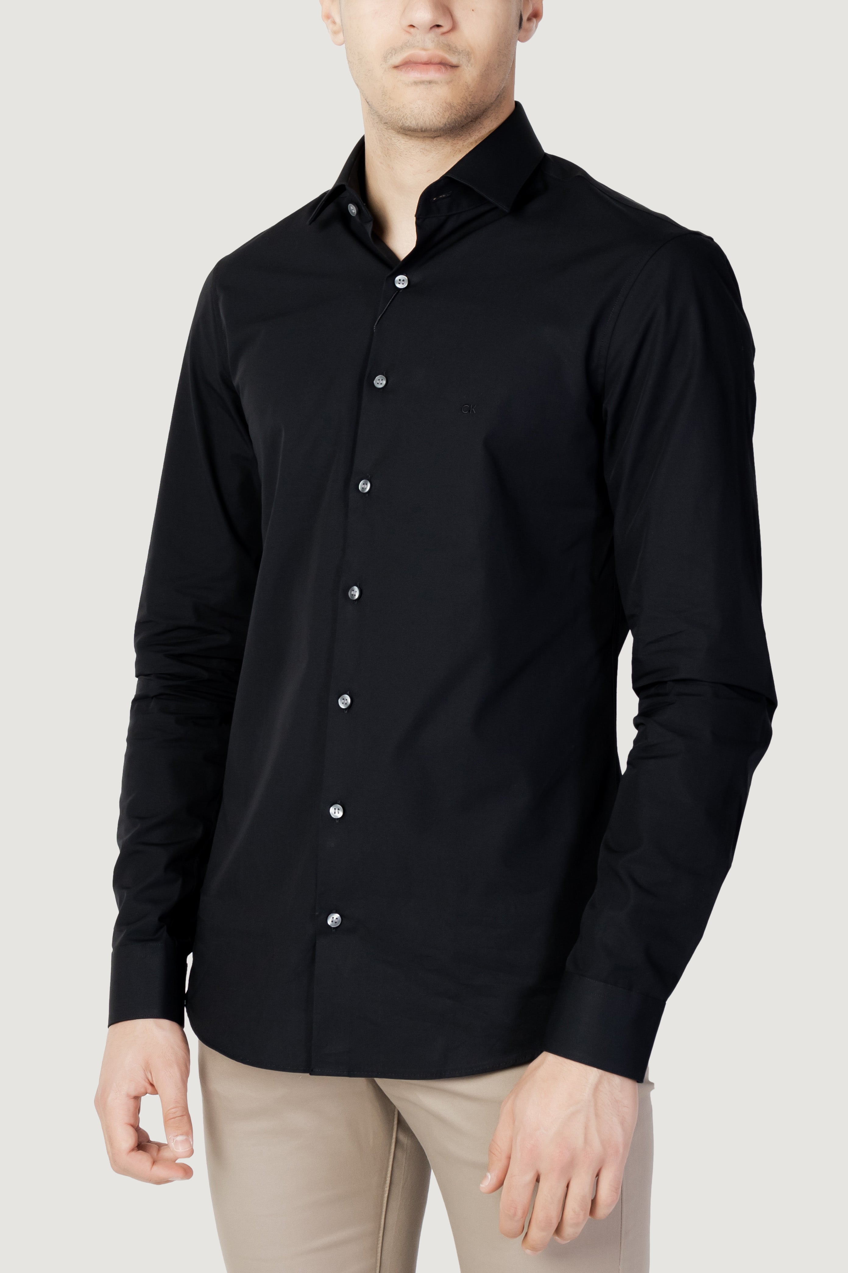 Long sleeve shirt Calvin Klein POPLIN STRETCH SLIM SHIRT
