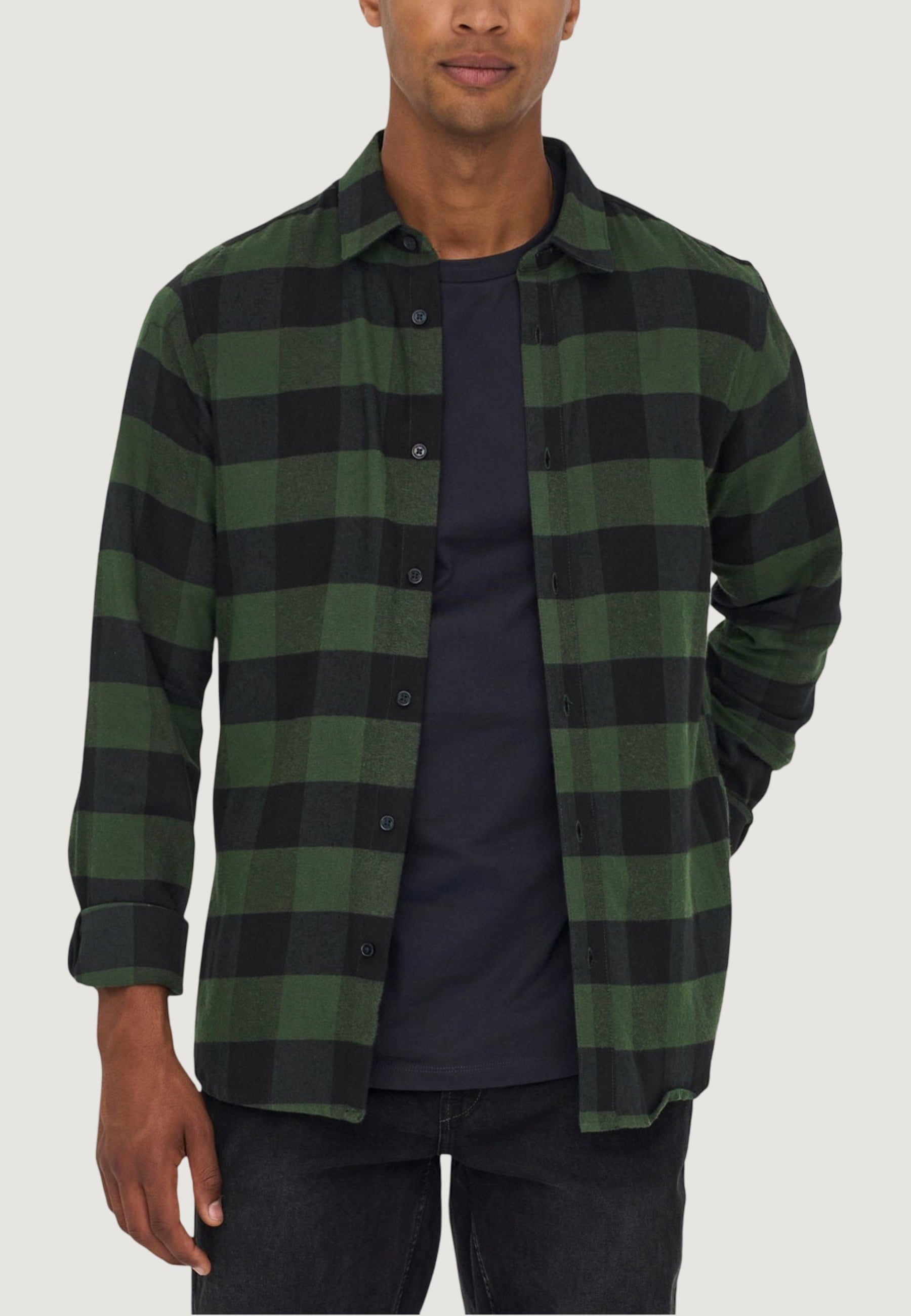 Long sleeve shirt Only & Sons ONSGUDMUND LS CHECKED SHIRT NOOS