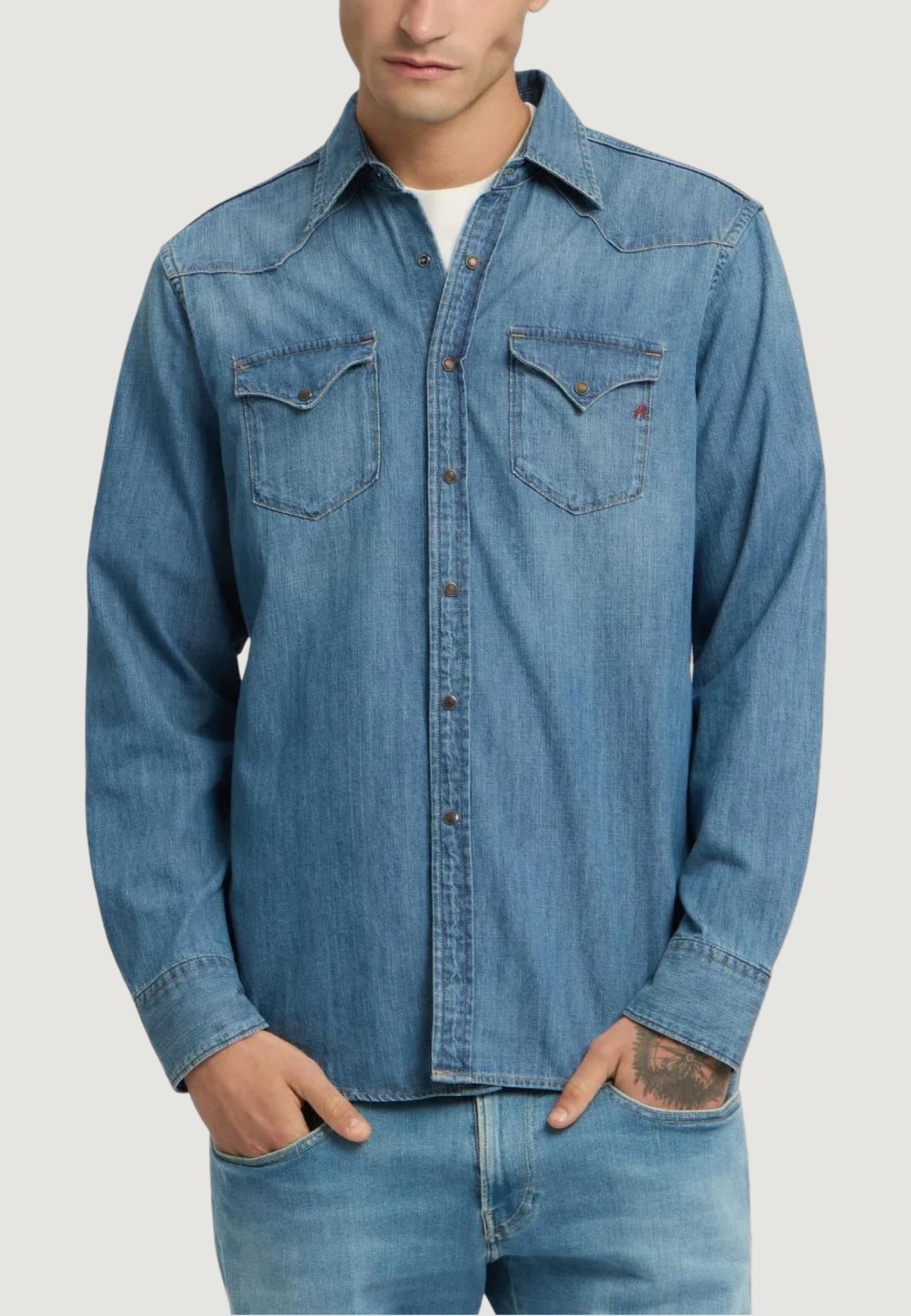 Long sleeve shirt Replay REGULAR