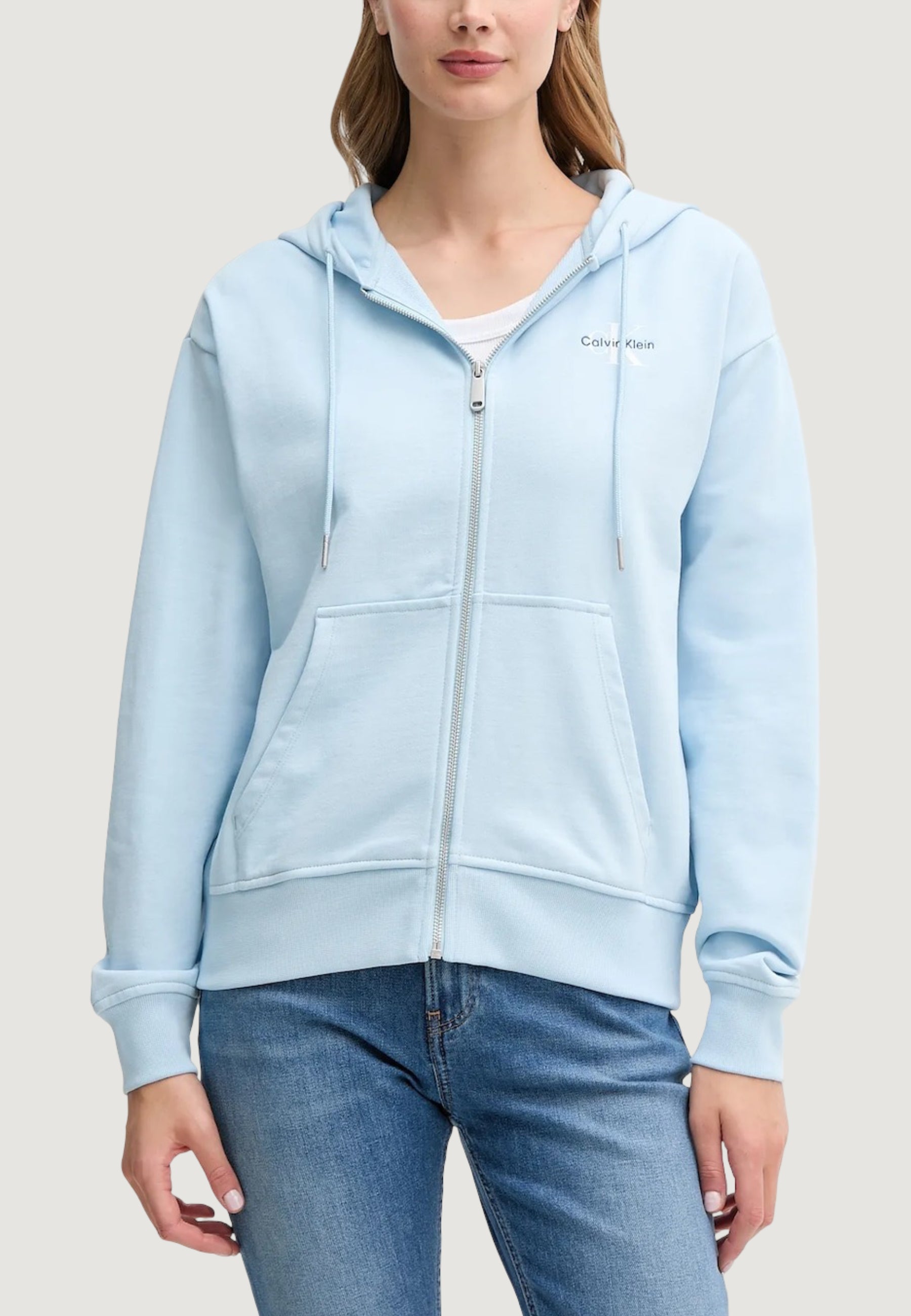 Felpa con cappuccio Calvin Klein Jeans MONOLOGO FRENCH TERR