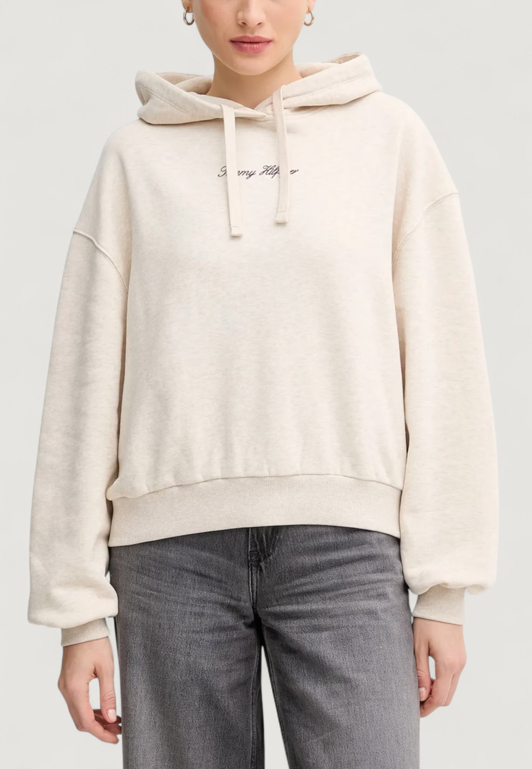 Felpa con cappuccio Tommy Hilfiger CLASSIC SCRIPT FLEEC