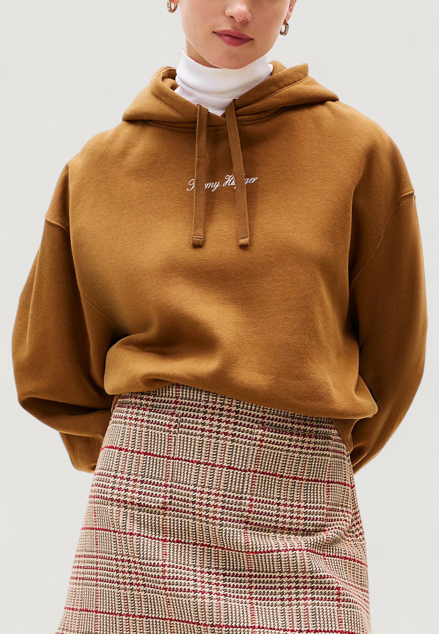 Felpa con cappuccio Tommy Hilfiger CLASSIC SCRIPT FLEEC