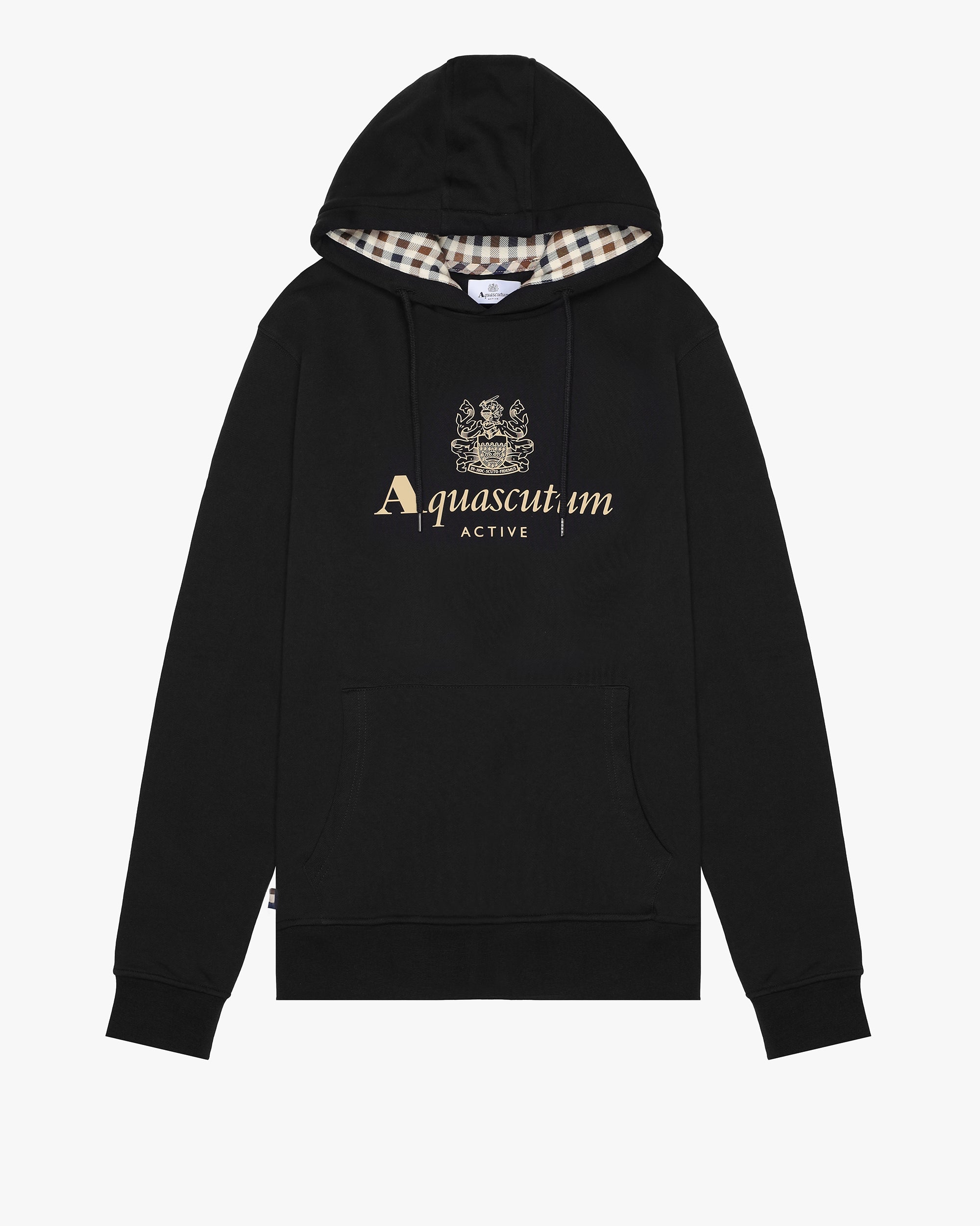 Felpa con cappuccio Aquascutum Active BIG LOGO HOODIE FLEECE