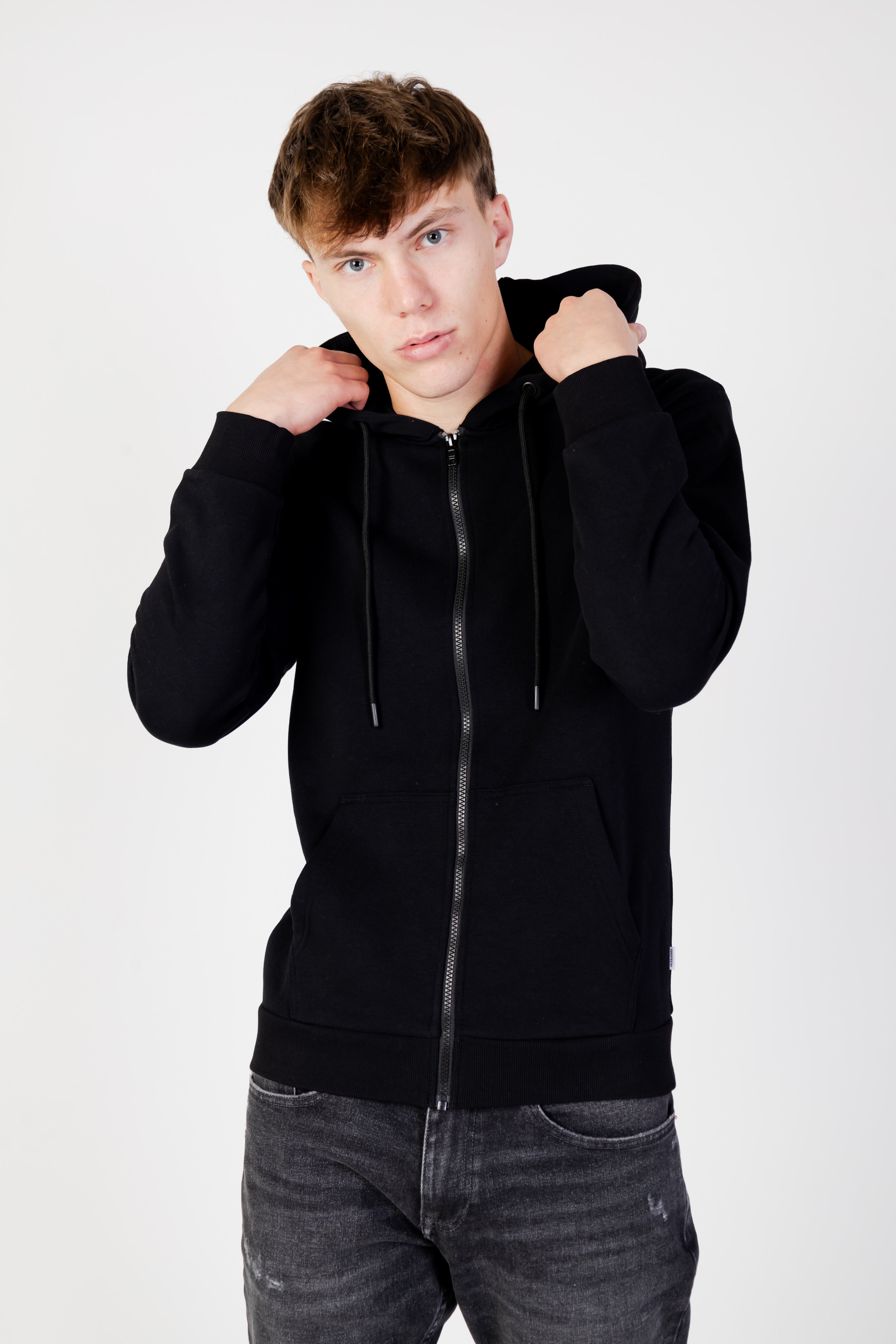 Felpa con cappuccio Jack Jones JJEBRADLEY SWEAT ZIP HOOD NOOS