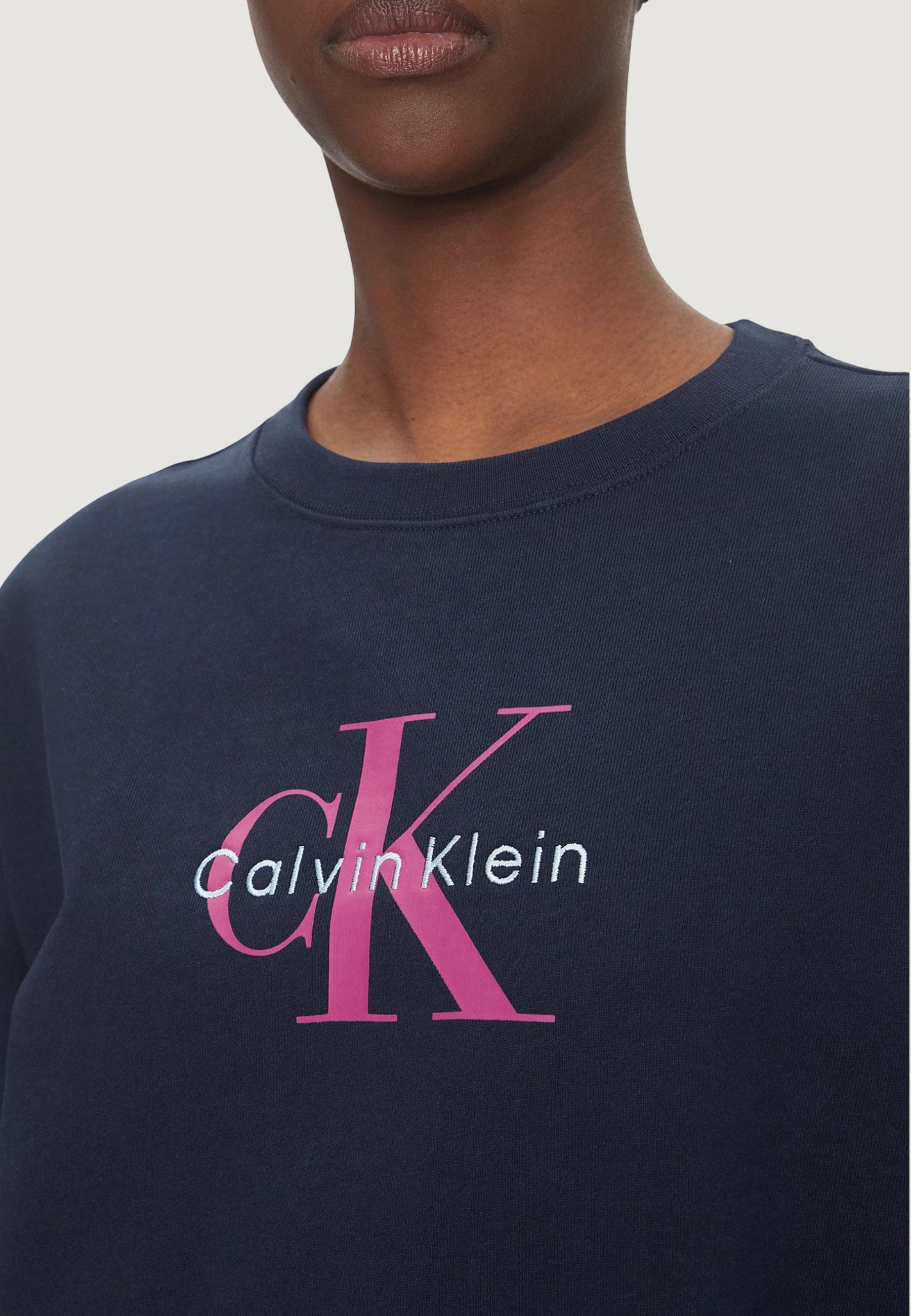 Felpa senza cappuccio Calvin Klein Jeans LS MONOLOGO FRENCH T