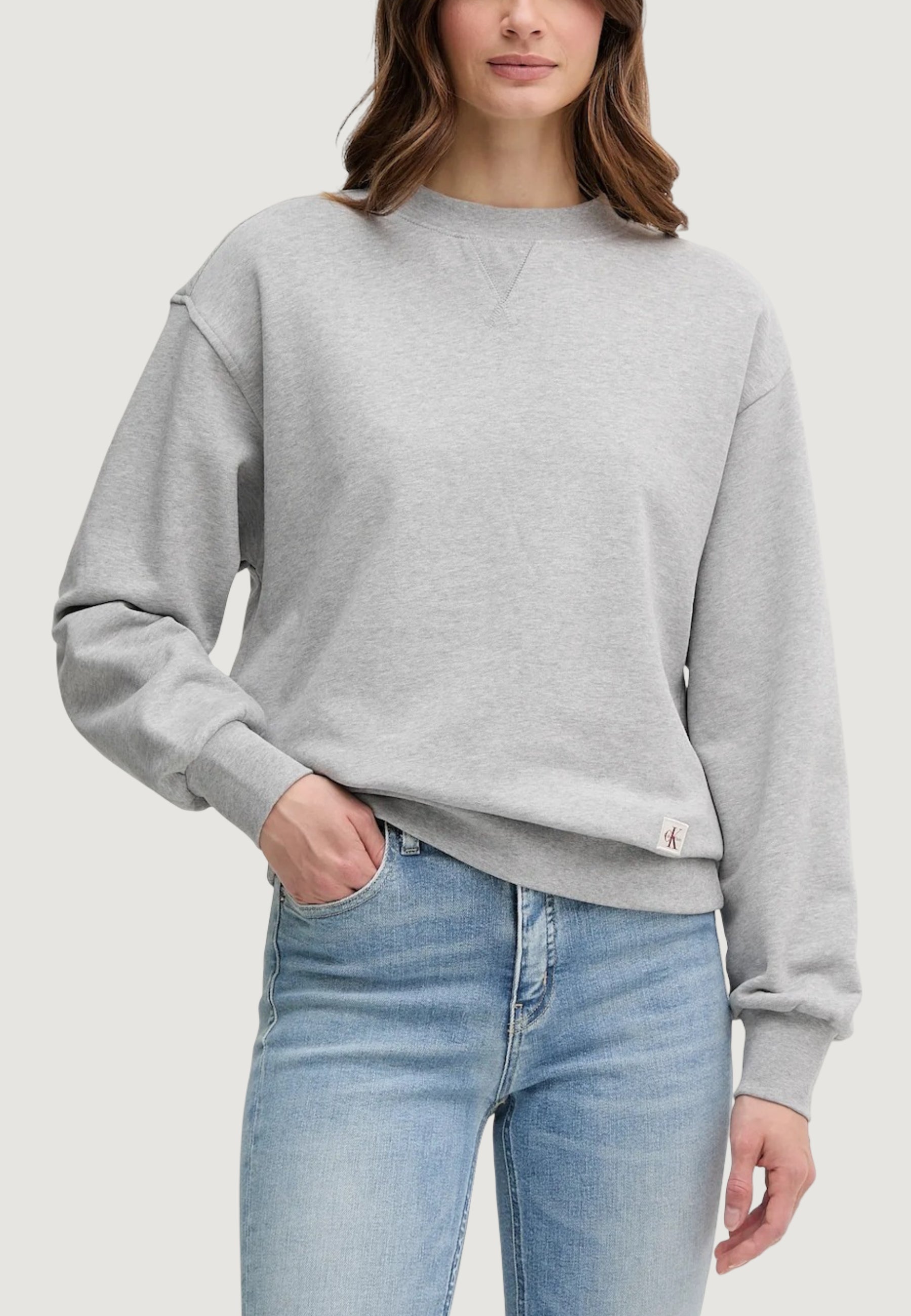 Sweatshirt Calvin Klein Jeans A- LS BADGE LOGO TER