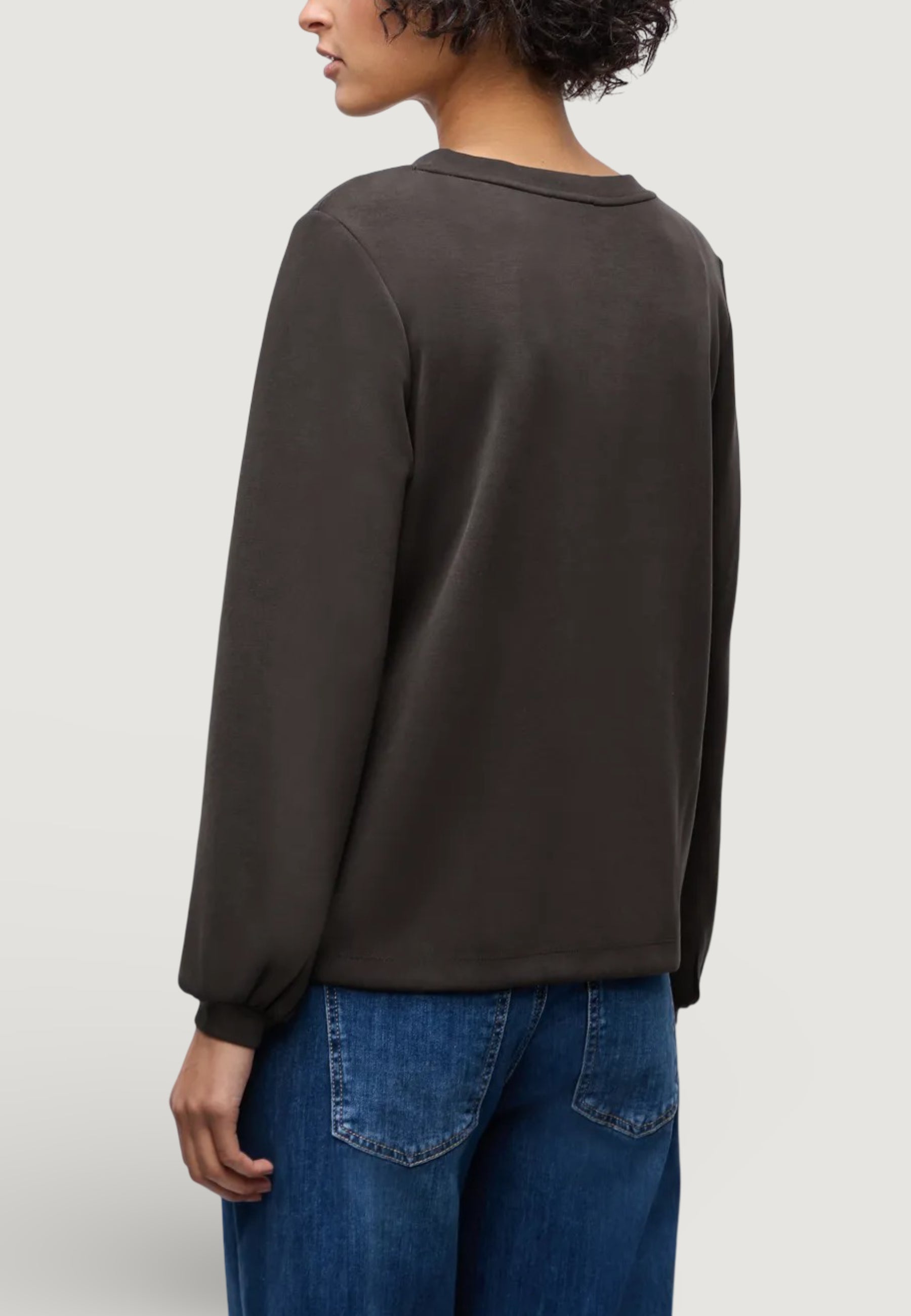 Sweatshirt Street One EOS_Silk look shirt