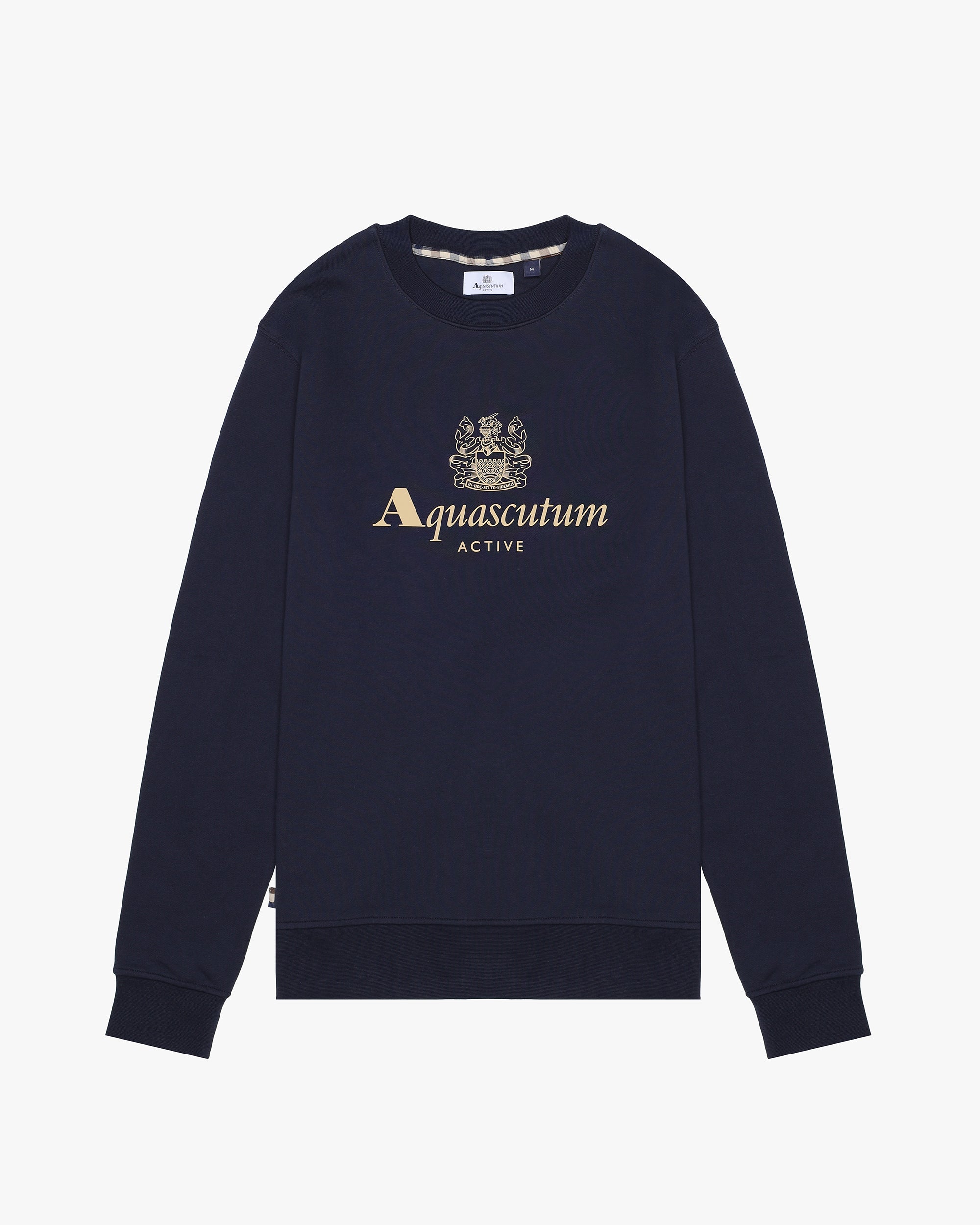 Felpa senza cappuccio Aquascutum Active BIG LOGO CREW NECK FLEECE