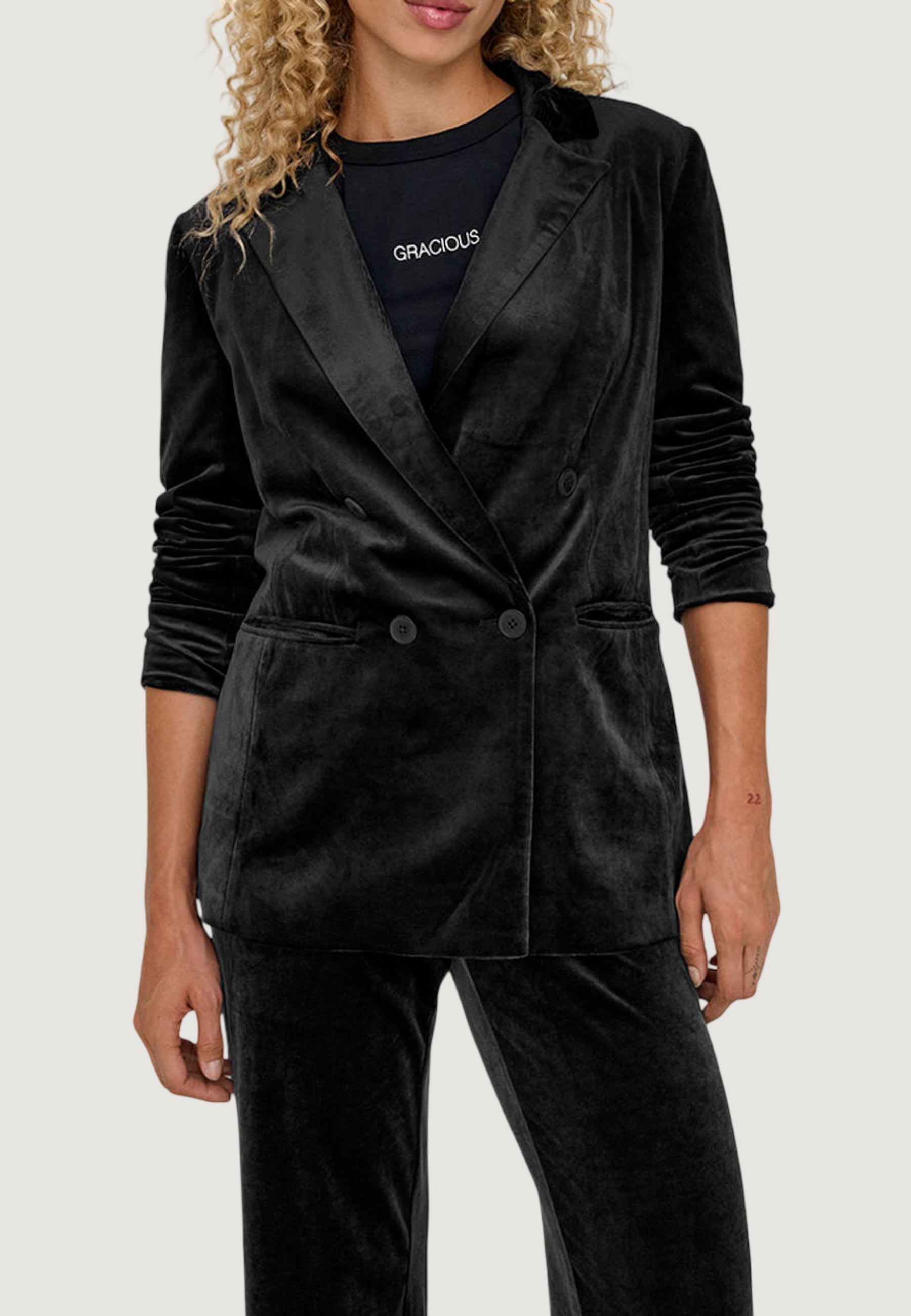 Blazer Only Onlastrid-Elsy L/S Fit Velvet Blazer Tlr