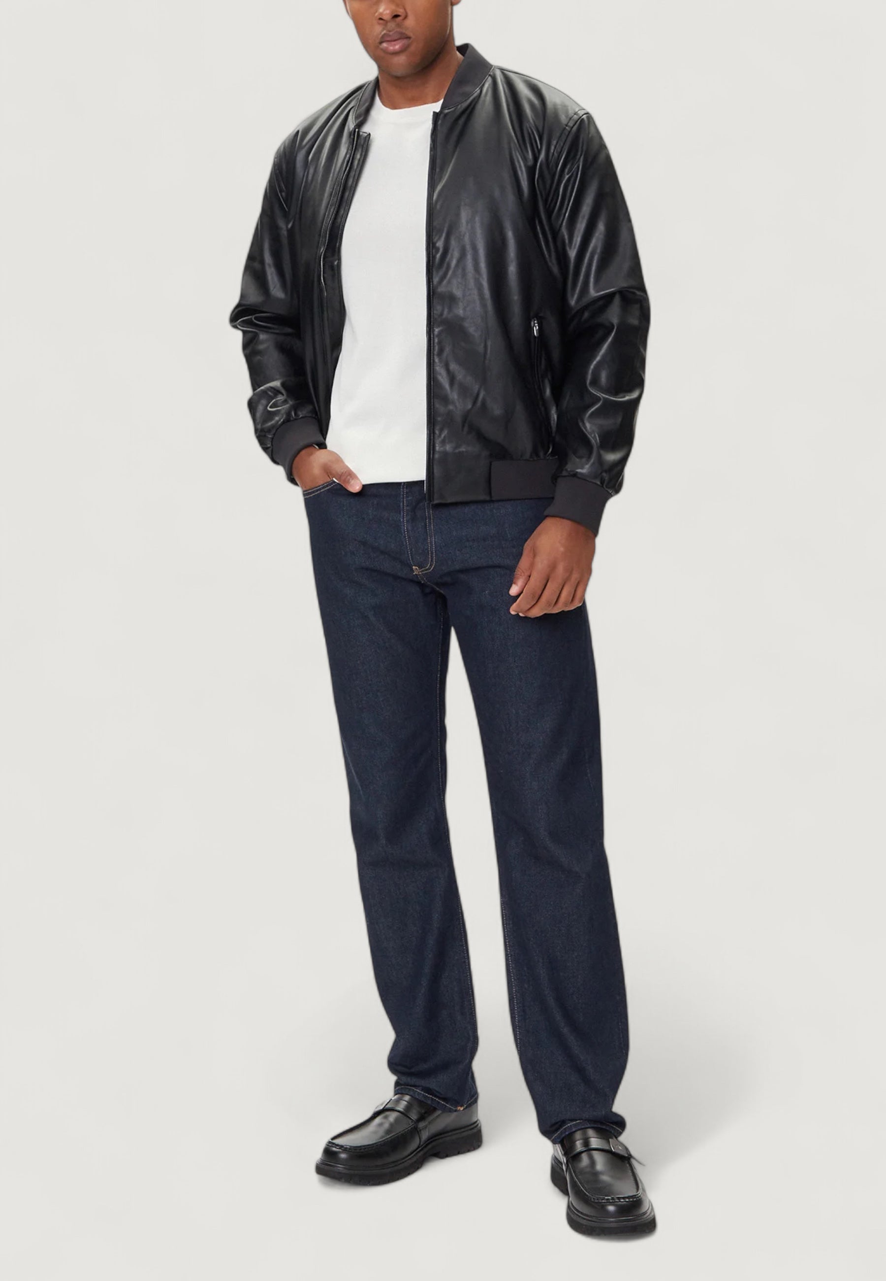 Giacchetto Calvin Klein Jeans LS FAUX LEATHER BOMB