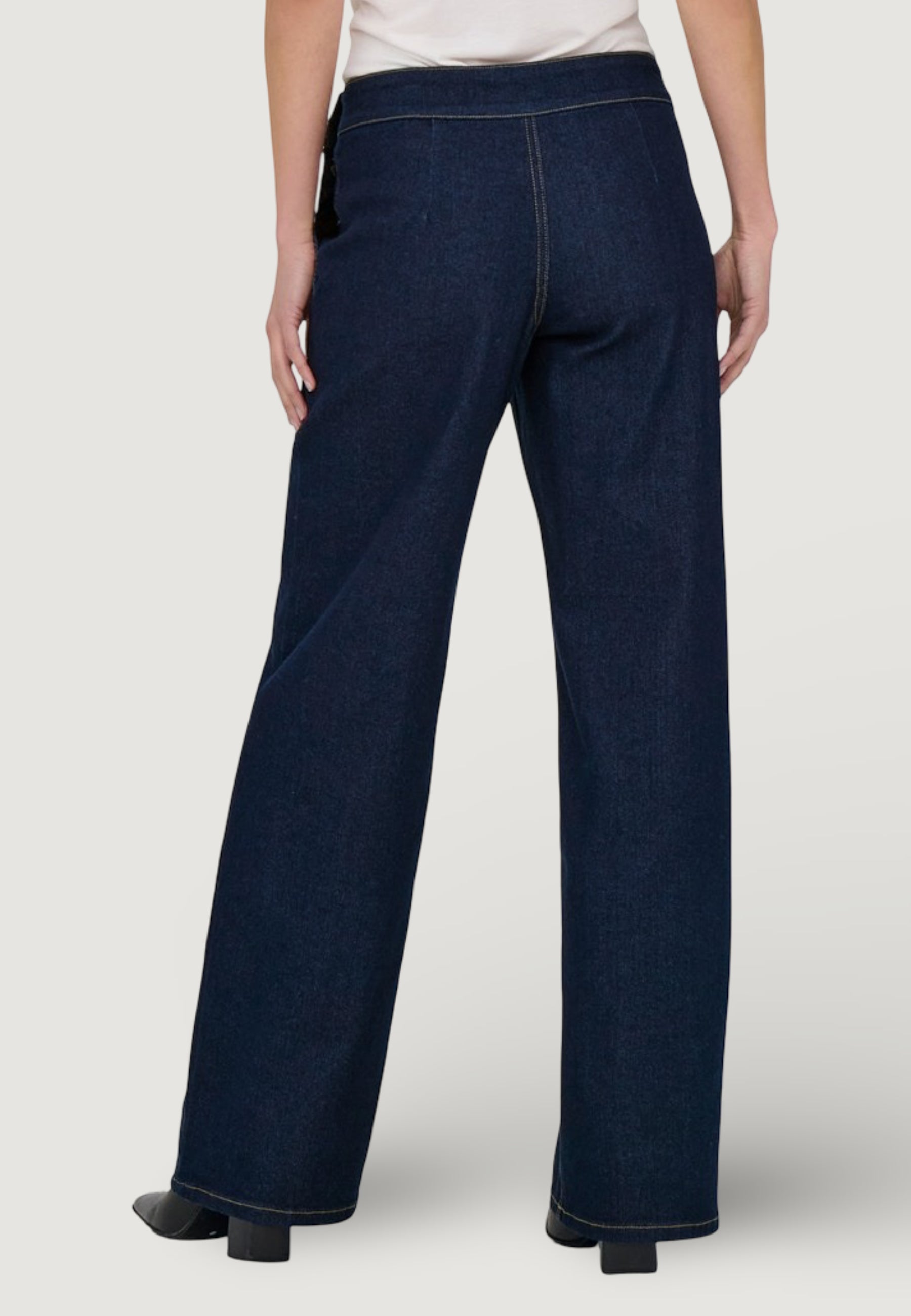 Bootcut jeans Jacqueline de Yong Jdylizzie Midwaist Button Wide Jeans Dnm