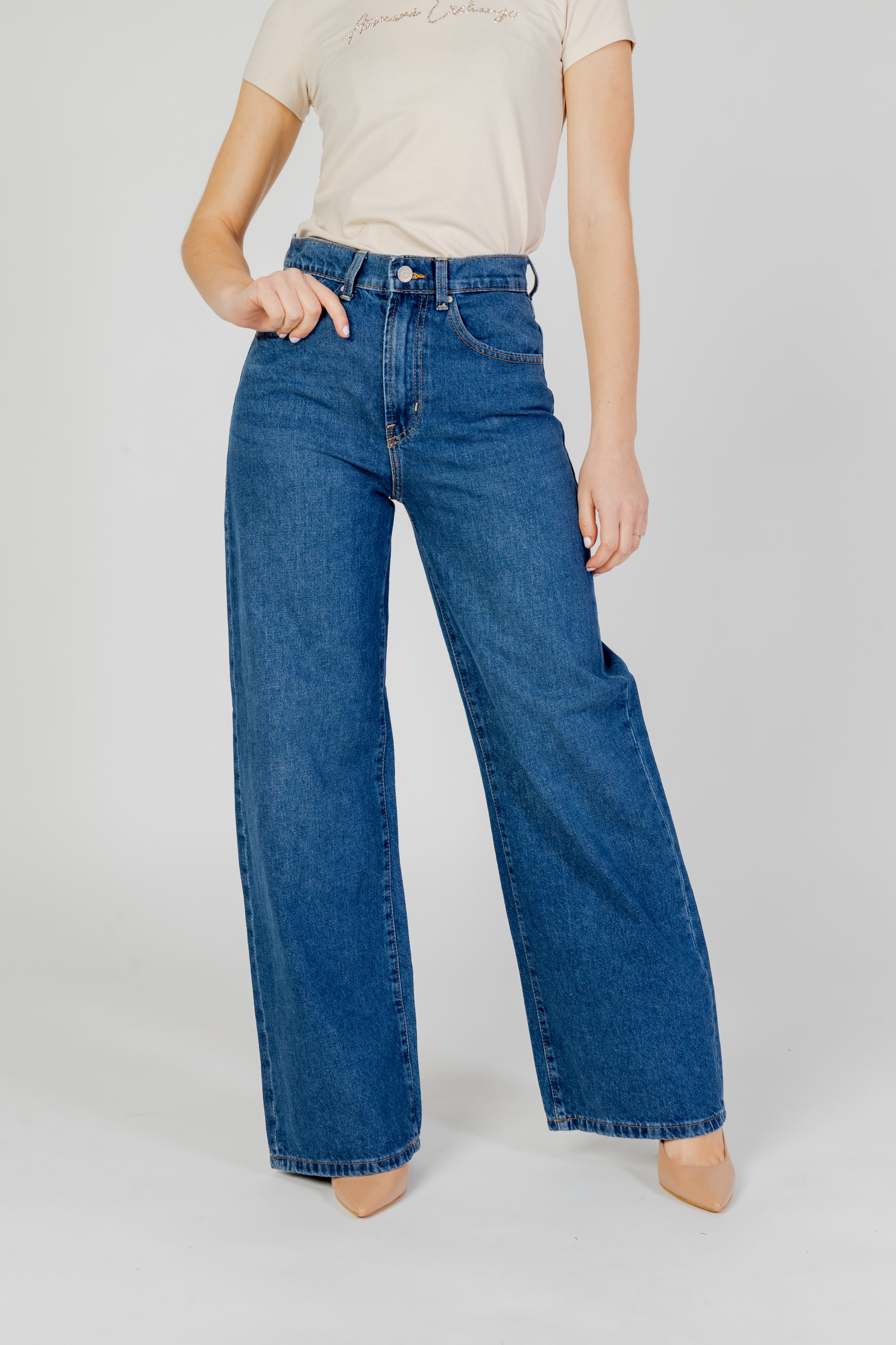 Jeans larghi Only ONLHOPE EX HW DNM ADD465 NOOS