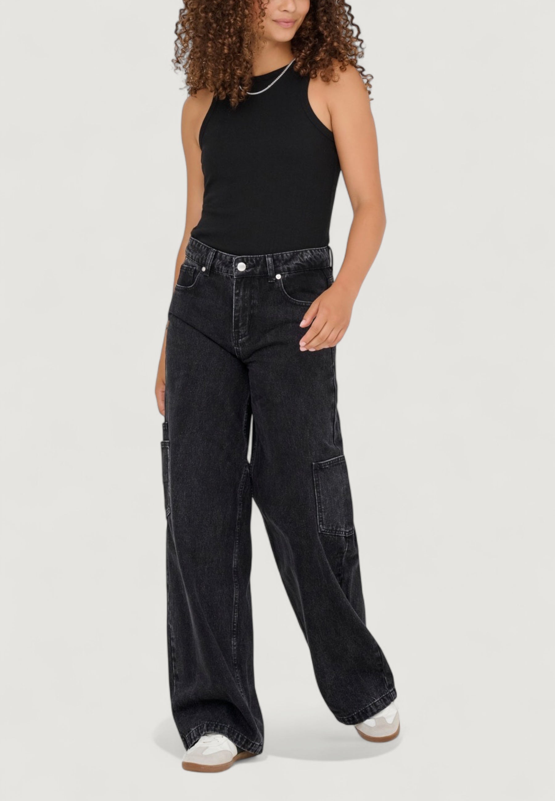 Jeans larghi Only Onlkira Reg Wide Cargo Dnm Mae