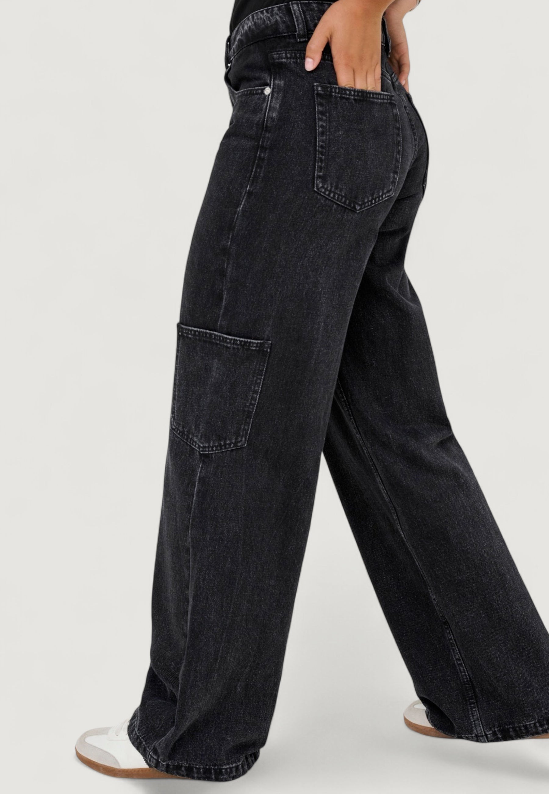 Jeans larghi Only Onlkira Reg Wide Cargo Dnm Mae