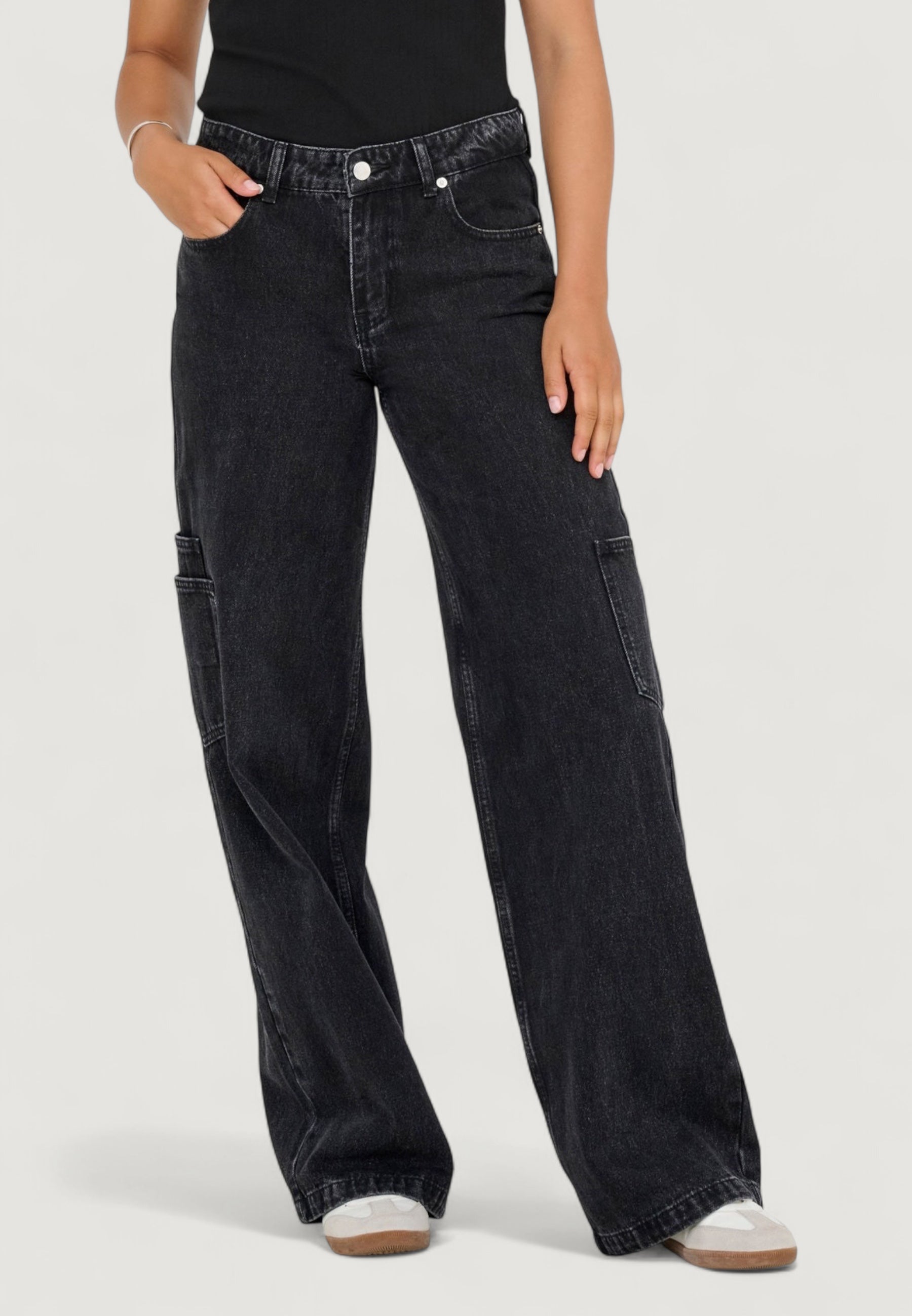 Jeans larghi Only Onlkira Reg Wide Cargo Dnm Mae