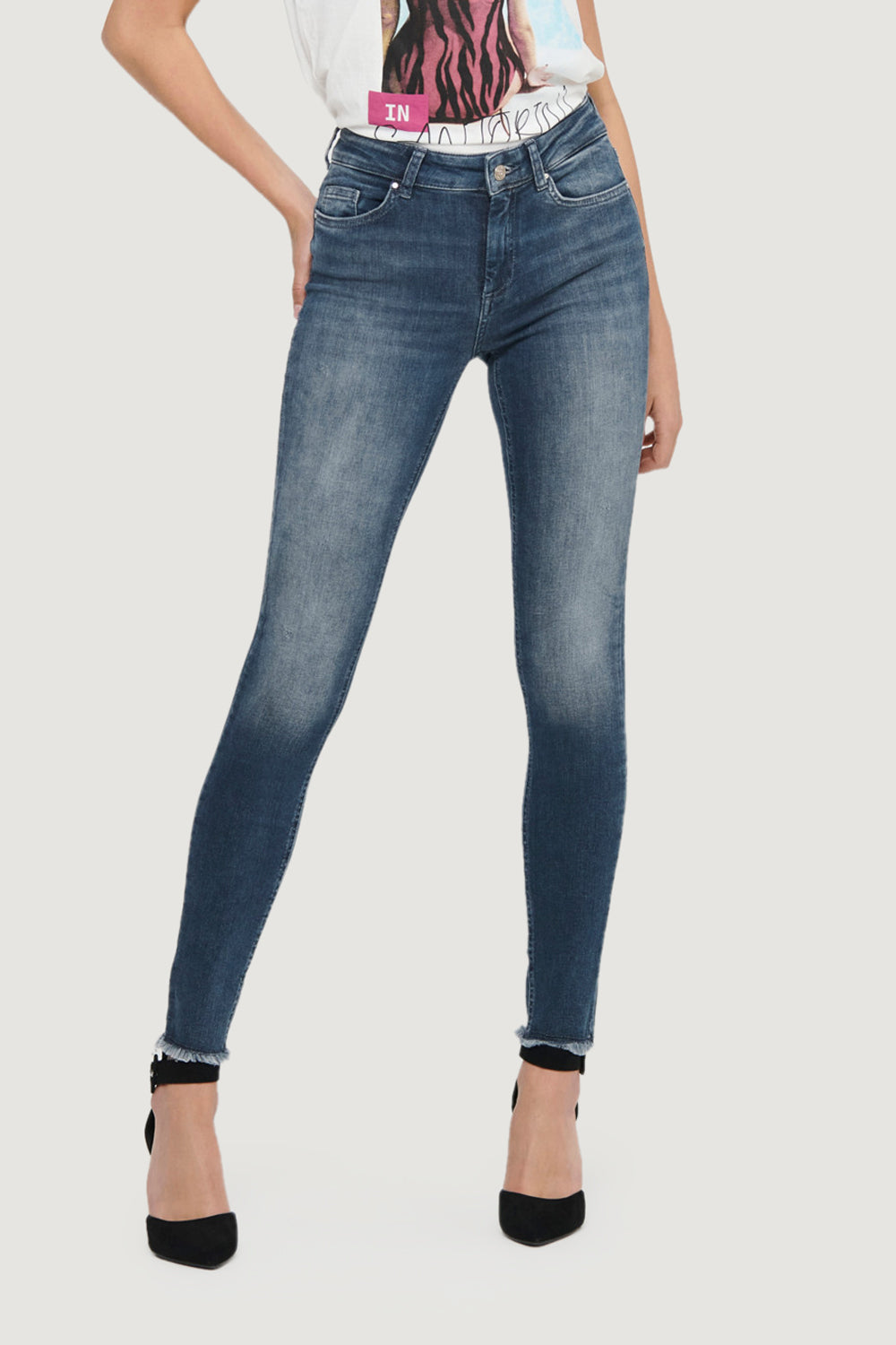 Jeans skinny Only ONLBLUSH MID SK ANK RW REA422 NOOS