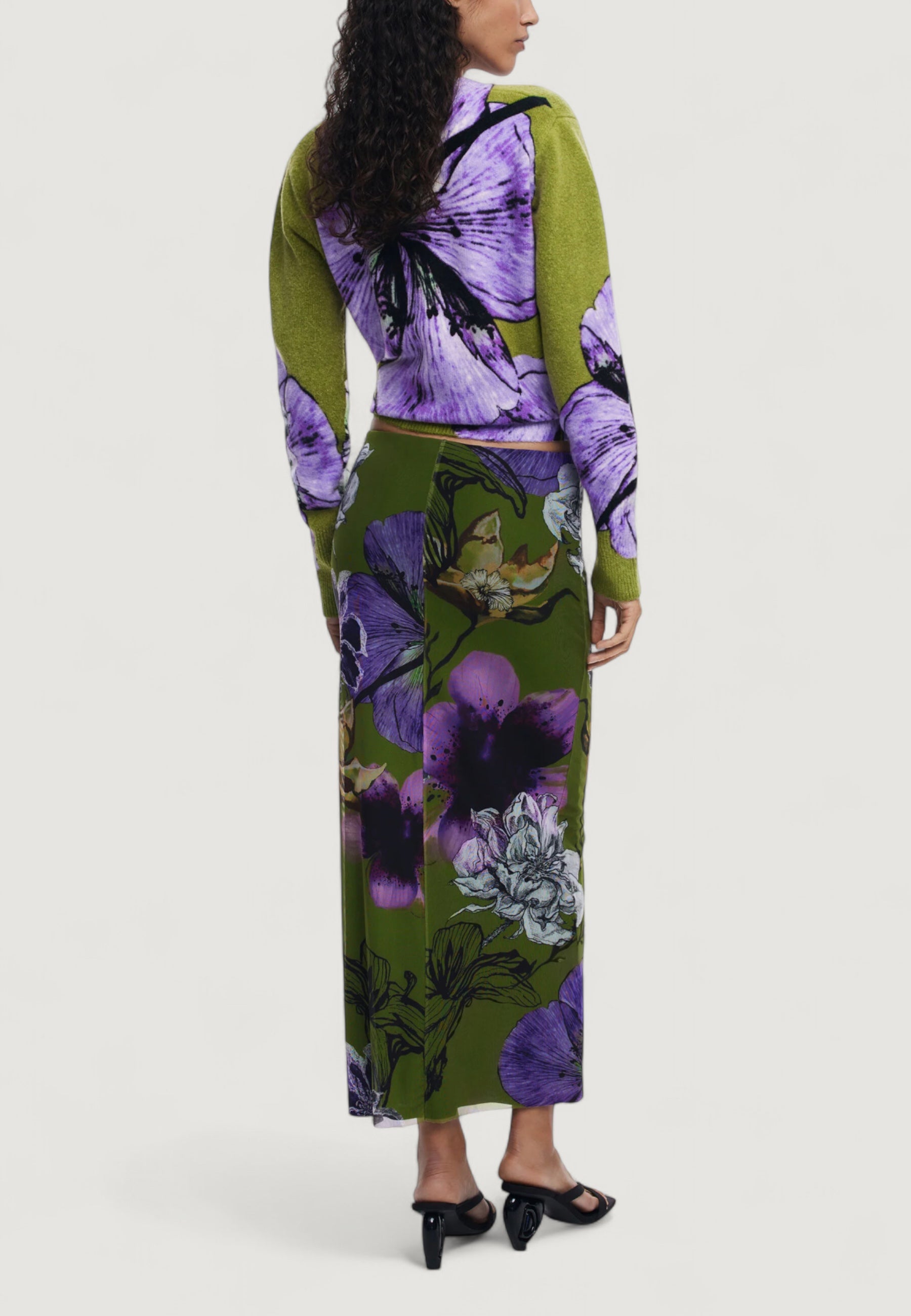 Longuette Desigual FAL_TULLEFLOWERS