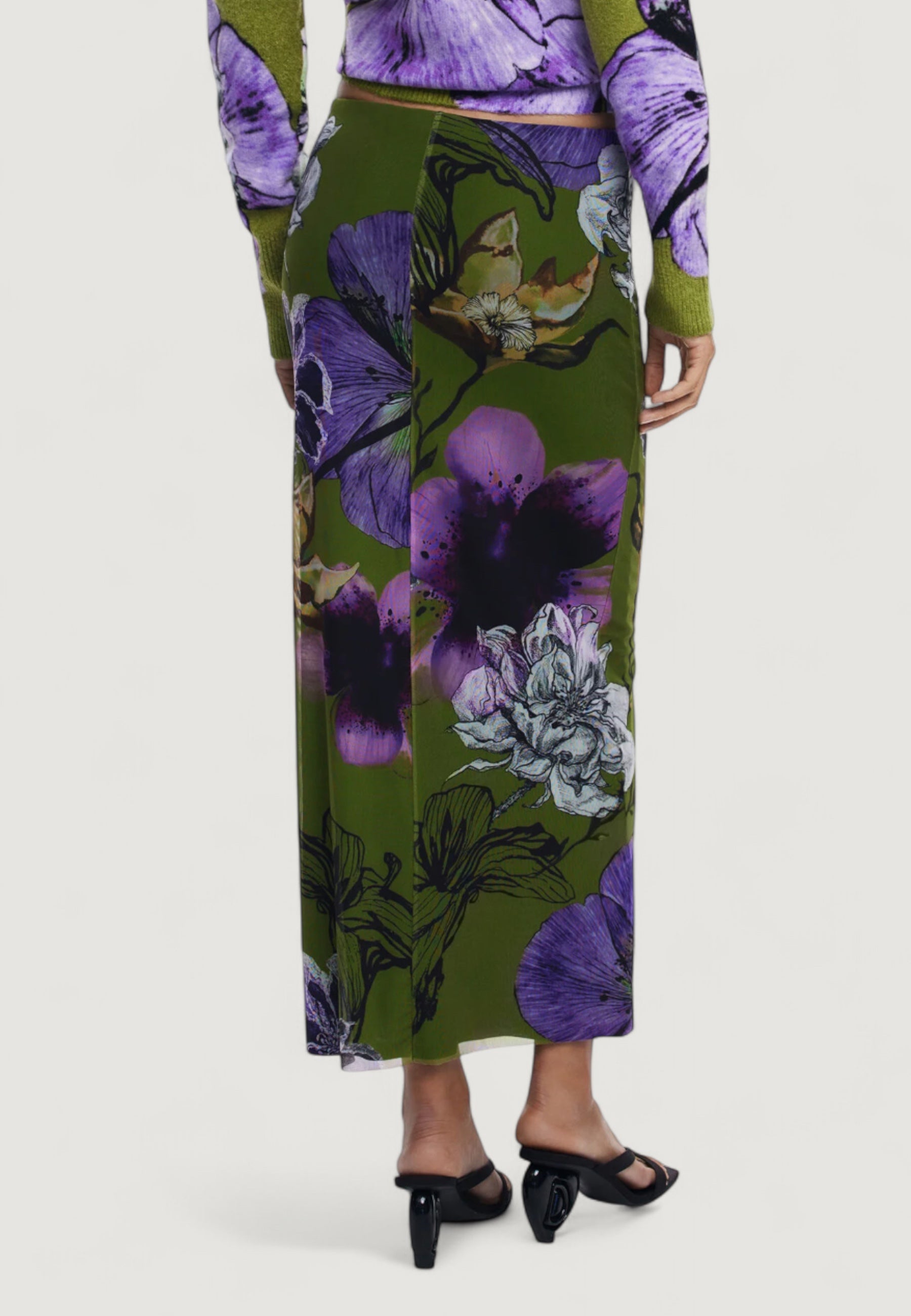Longuette Desigual FAL_TULLEFLOWERS