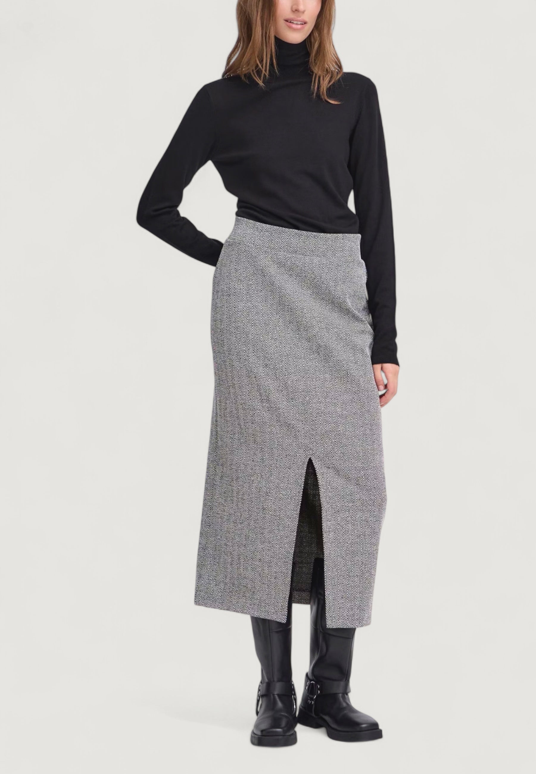 Longuette skirts ICHI IHKATE JACQUARD LONG SK