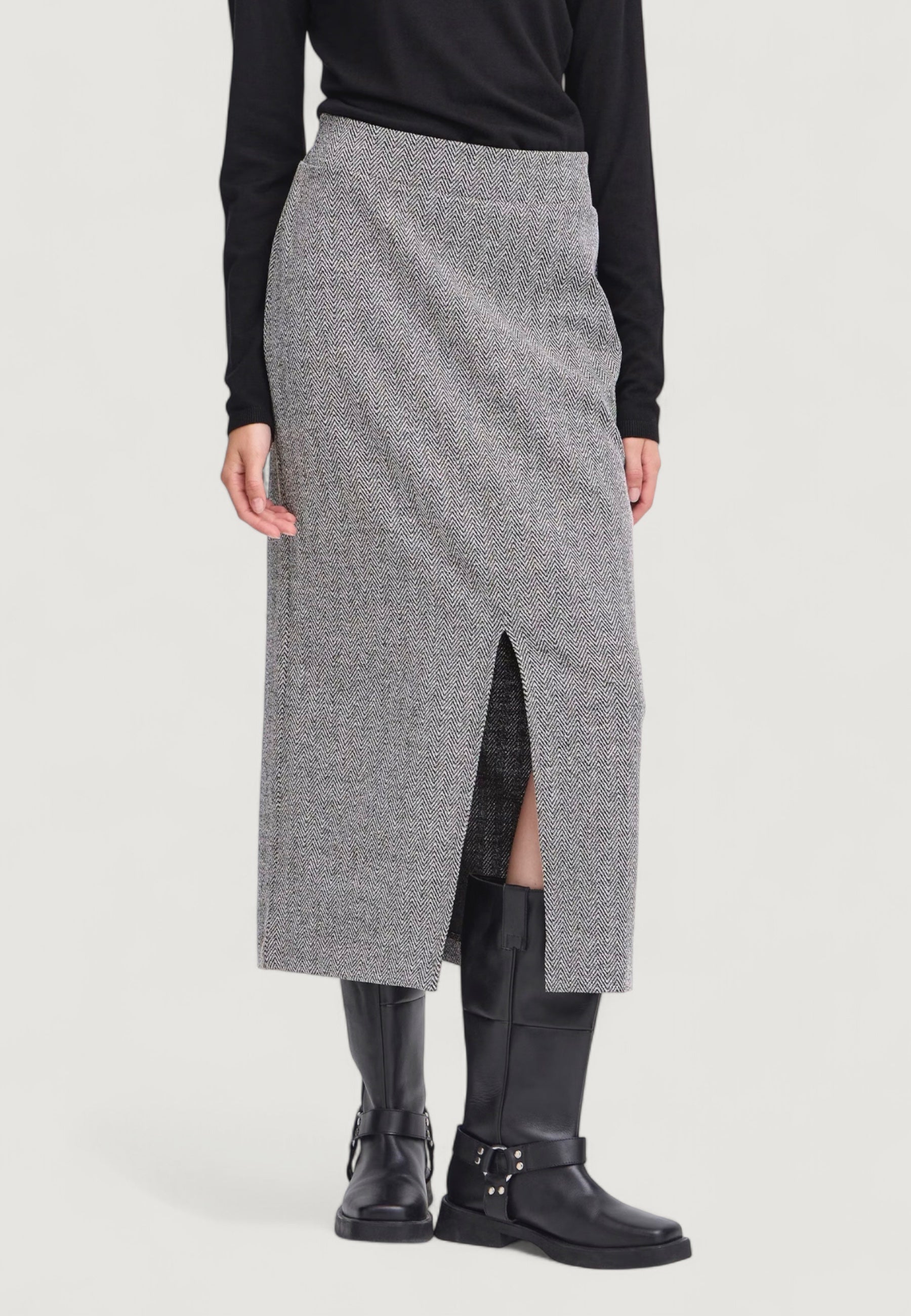 Longuette skirts ICHI IHKATE JACQUARD LONG SK