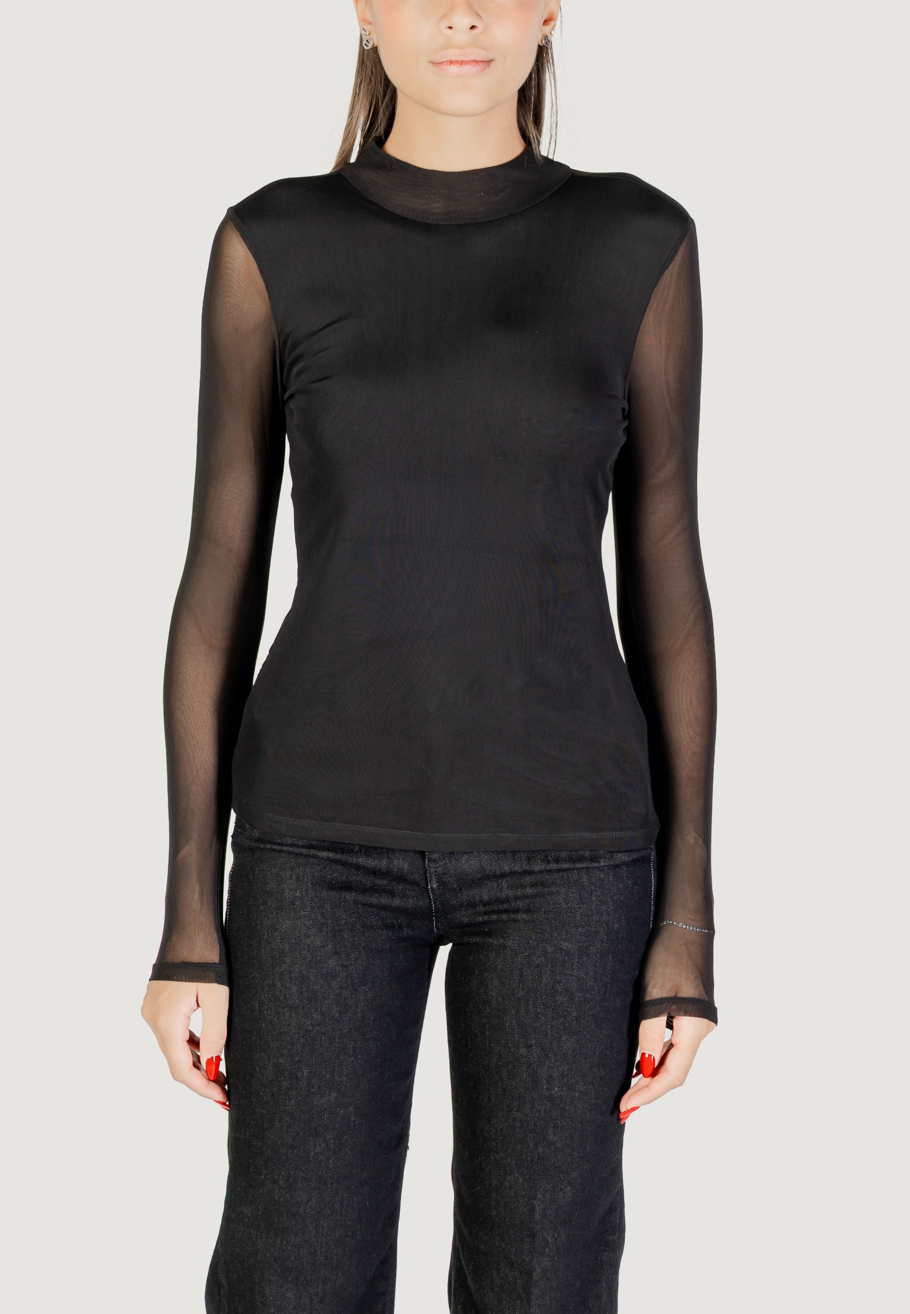 Maglia Only Onlerica life mesh l/s top jrs noos