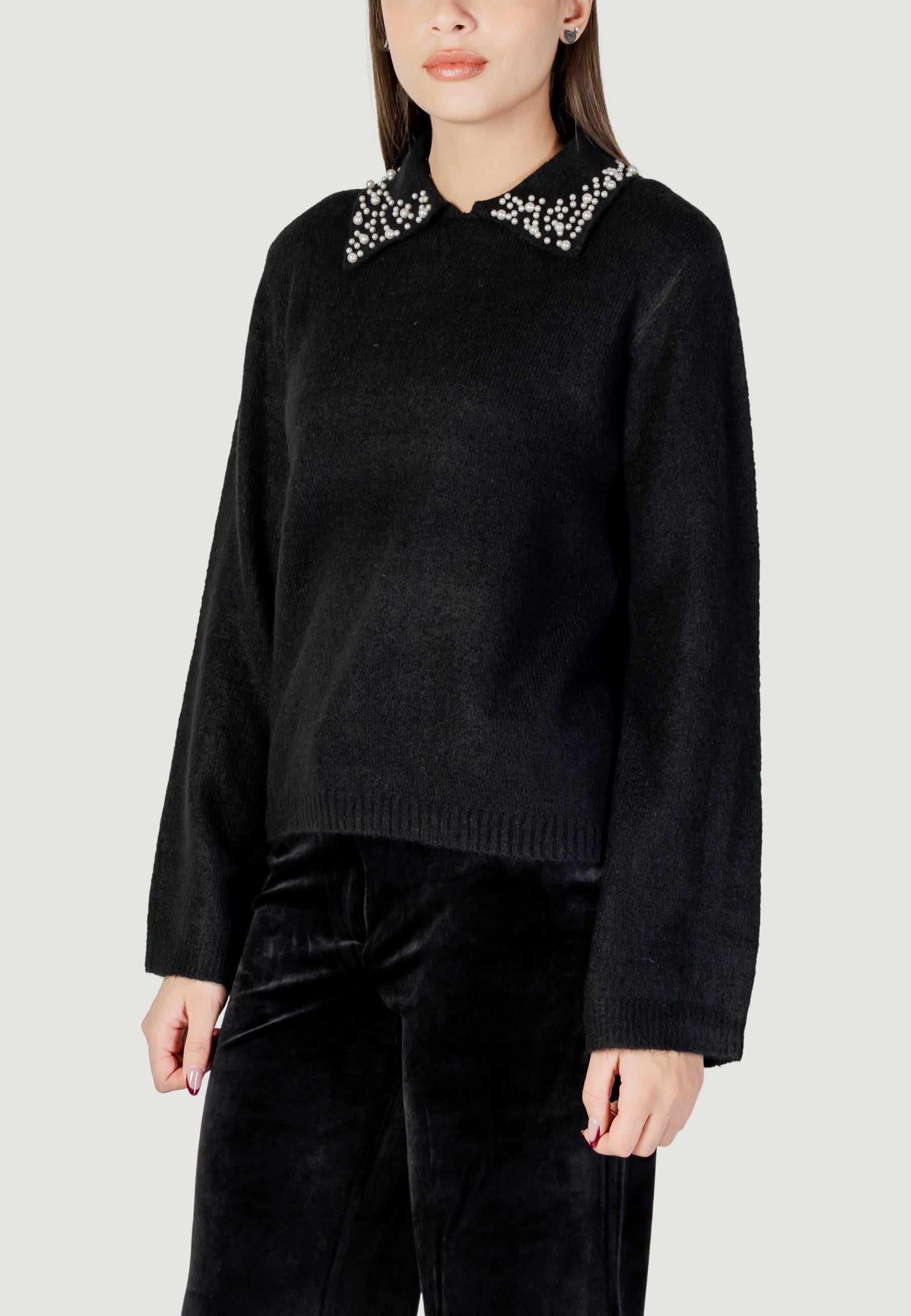 Pullover Jacqueline de Yong Jdyaubray Life L/S Pearl Collar Pull Knt