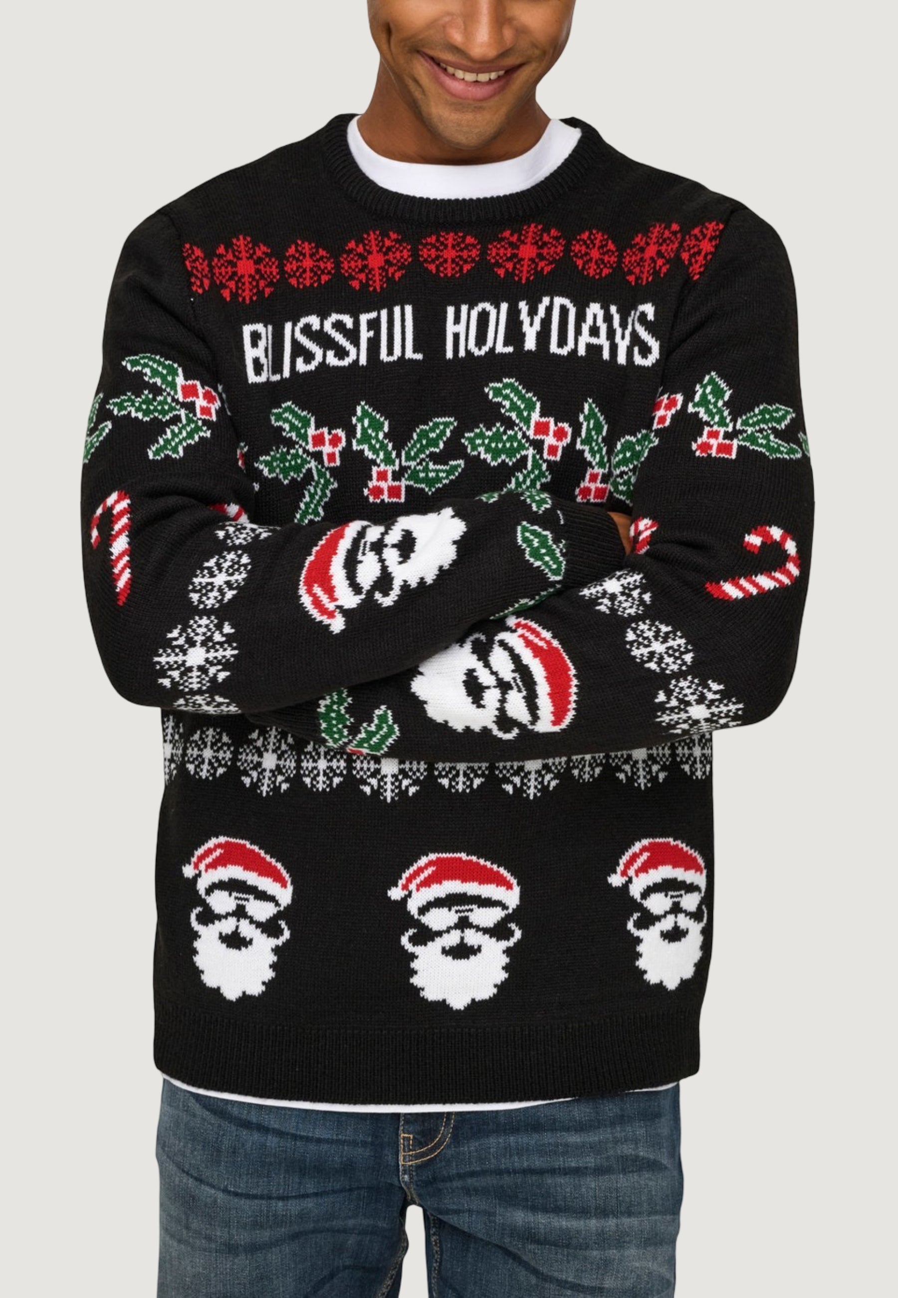 Pullover Only & Sons ONSXMAS REG 5 ALLOVER CREW KNIT