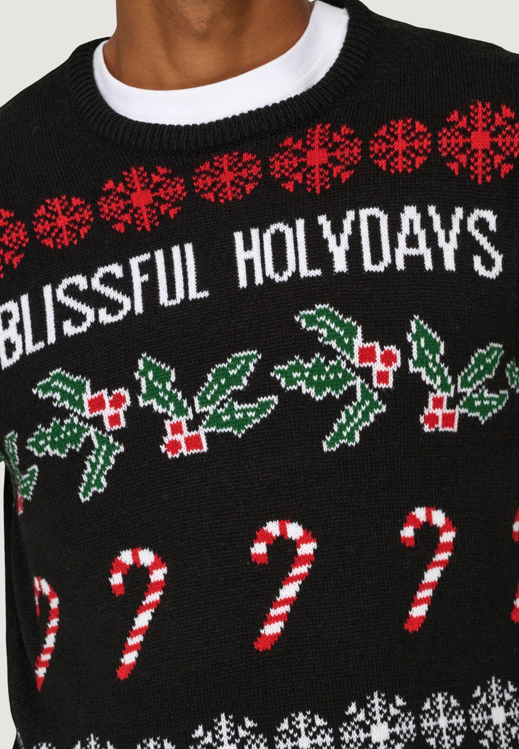 Pullover Only & Sons ONSXMAS REG 5 ALLOVER CREW KNIT