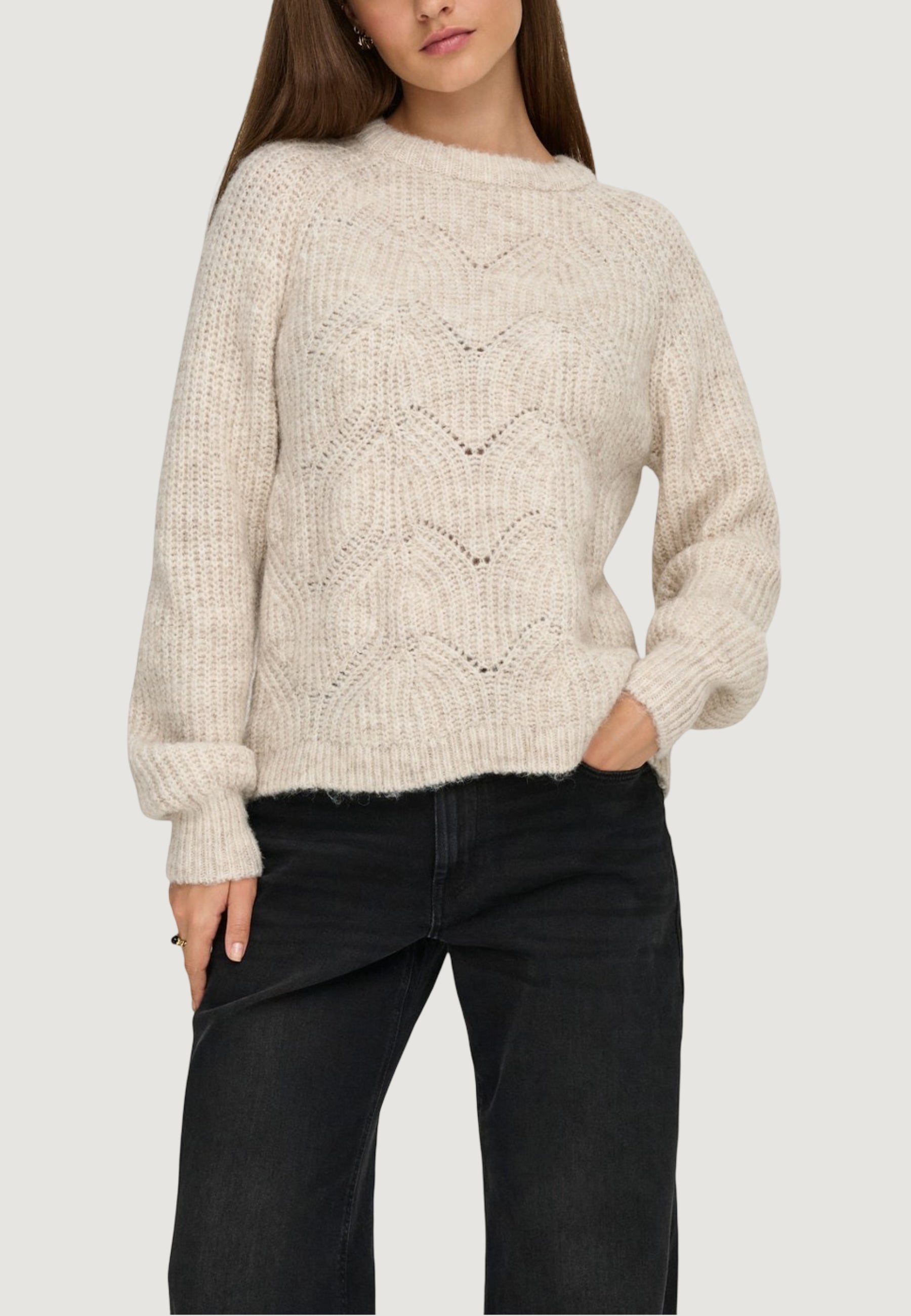 Pullover Only Onlgila Life Ls Structure O-Neck Bf Knt