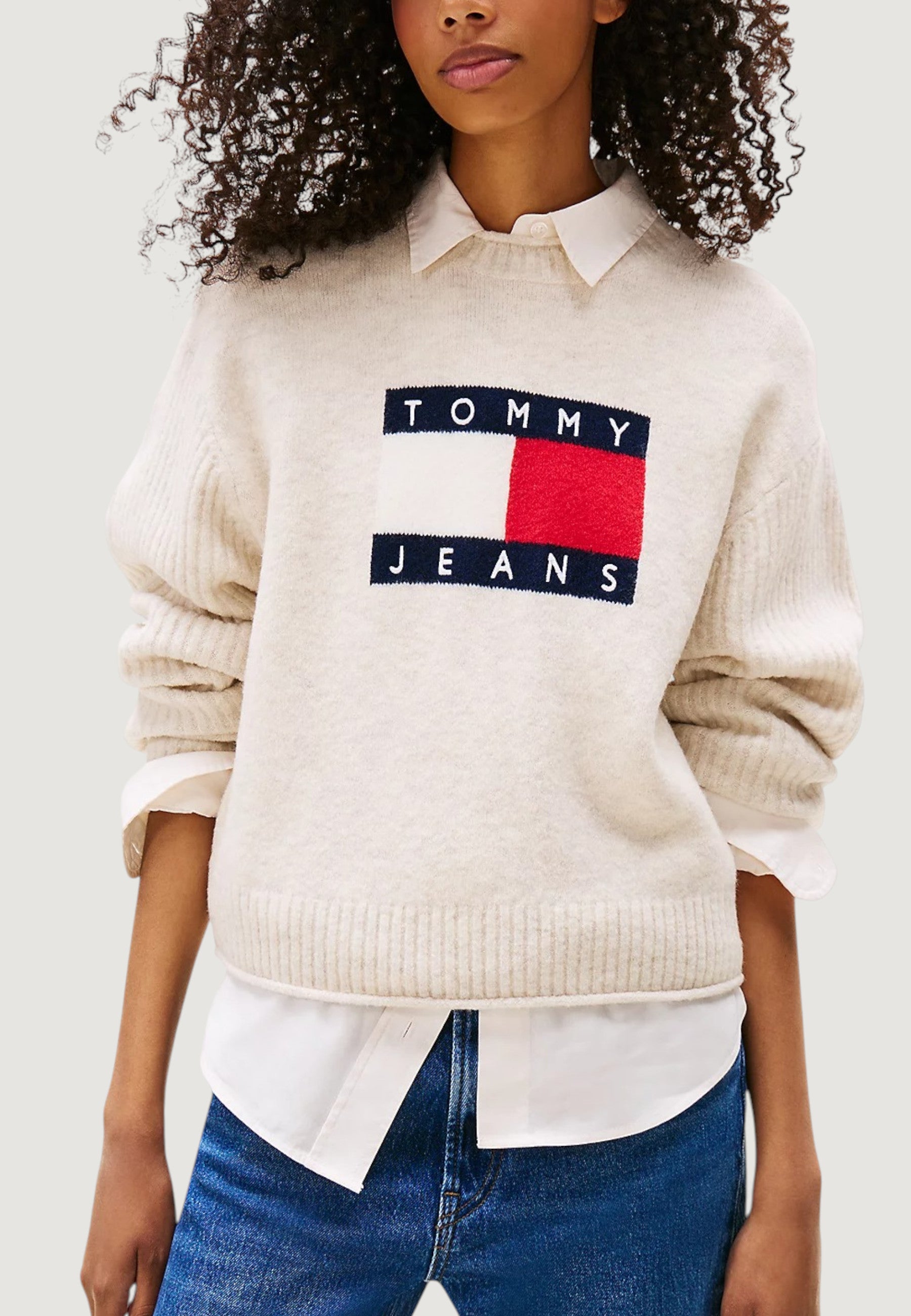 Pullover Tommy Hilfiger Jeans TJW MELANGE FLAG SWE