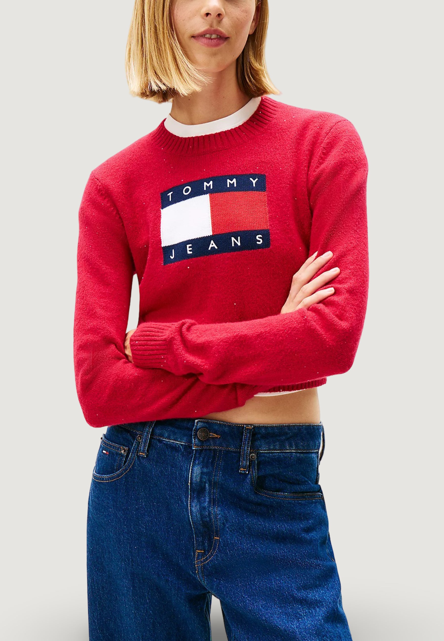 Pullover Tommy Hilfiger Jeans TJW SPARKLE FLAG SWE