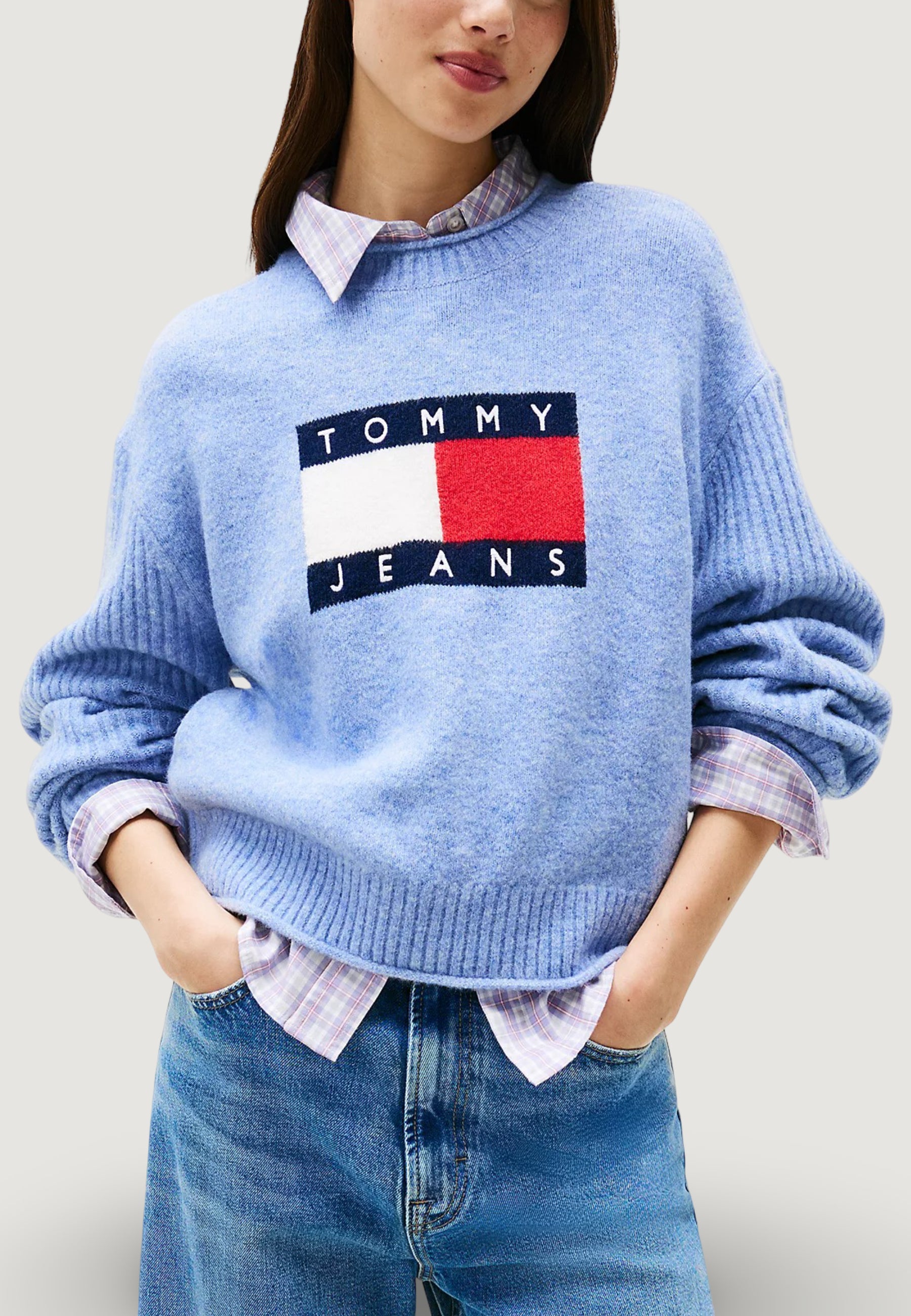 Pullover Tommy Hilfiger Jeans TJW MELANGE FLAG SWE