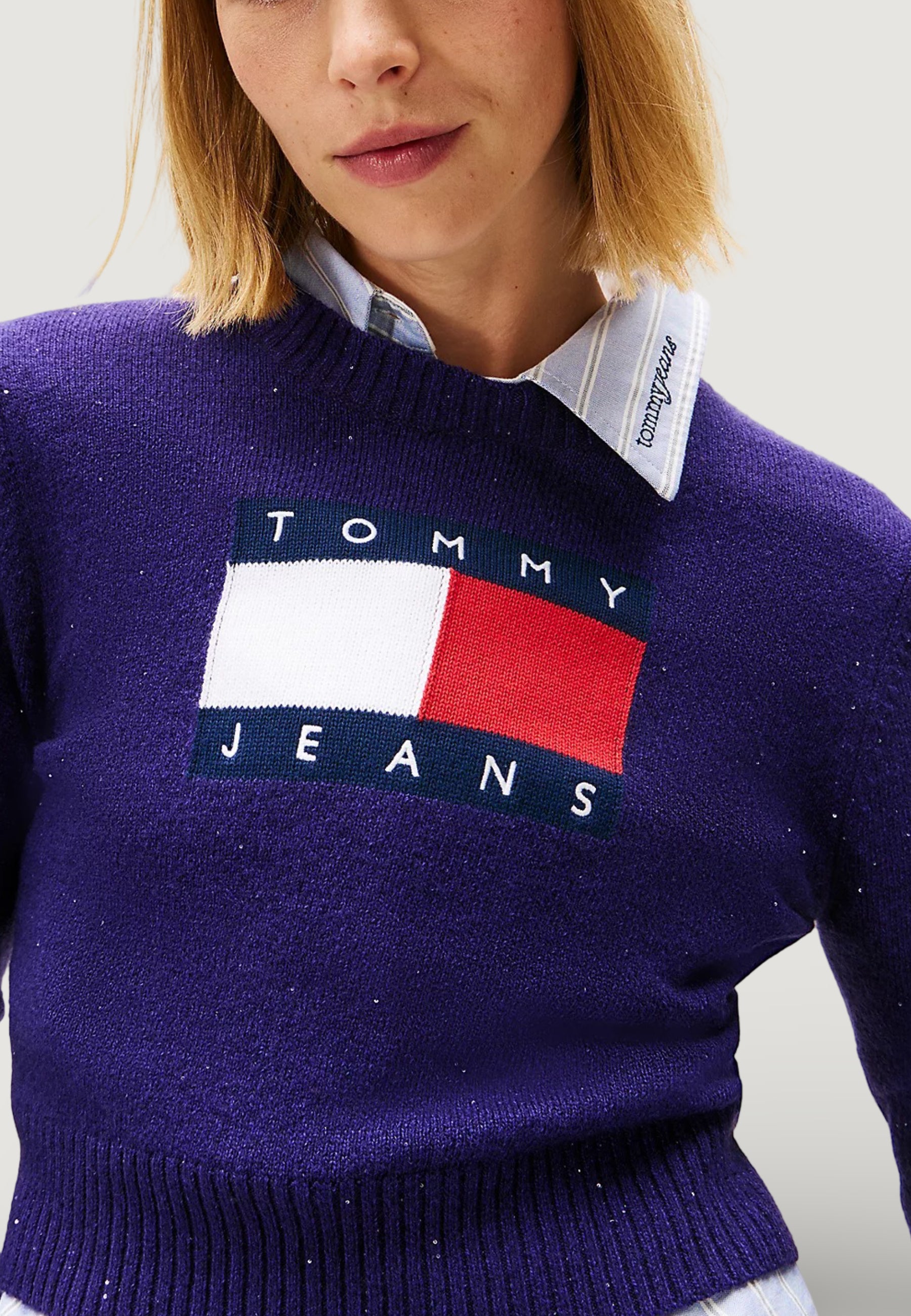 Pullover Tommy Hilfiger Jeans TJW SPARKLE FLAG SWE
