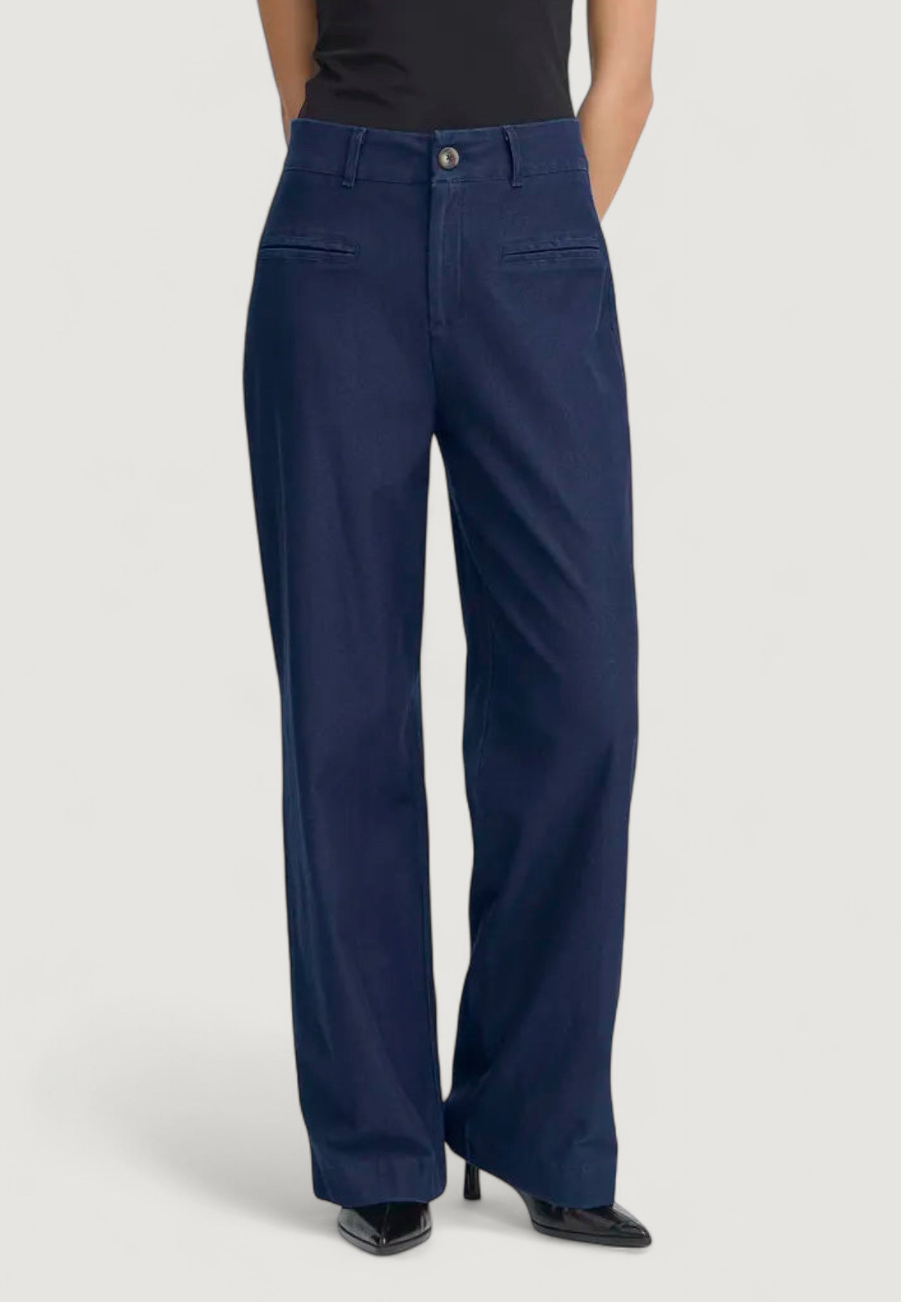 High waist trousers ICHI IHKATE DENIM PA