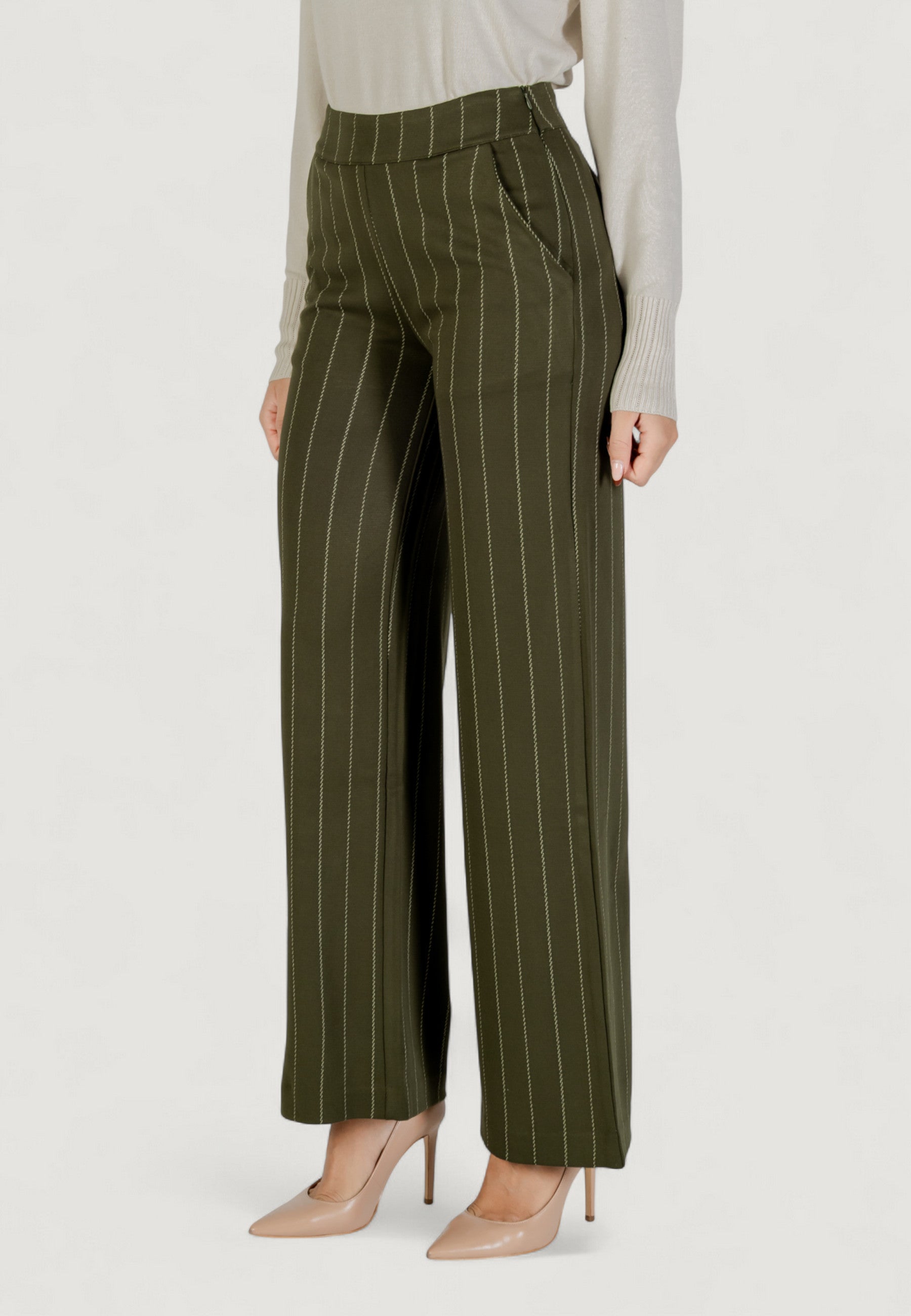 High waist trousers ICHI IHRUTI WIDE PA18