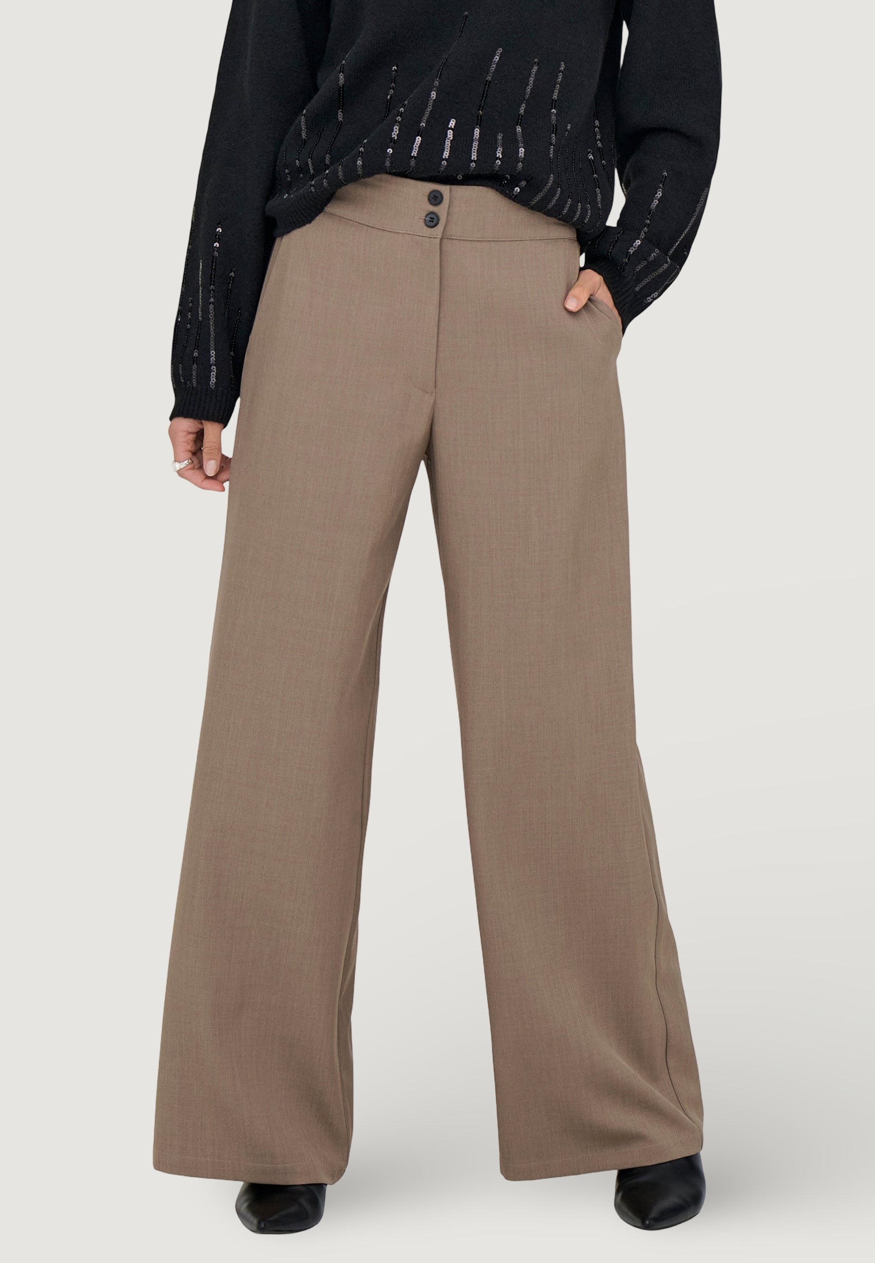 Bootcut trousers Jacqueline de Yong Jdydora Hw Wide Pant Tlr