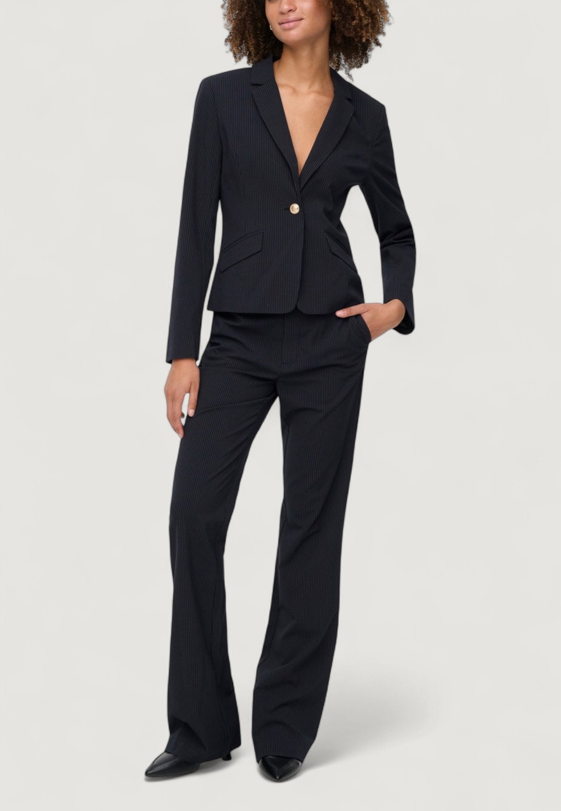 Suit trouser Only ONLNELIA HW PINS FLARED PANT CC TLR