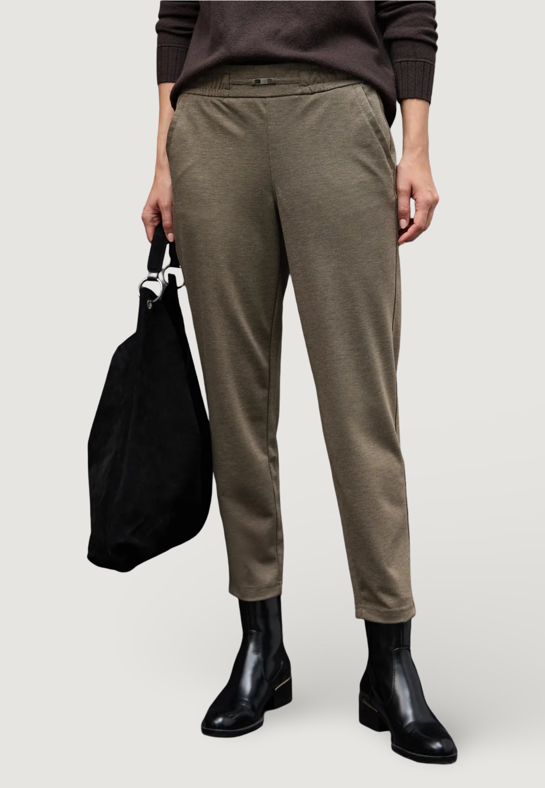 Regular trousers Street One LTD_QR_Bonny Buckle Piquee