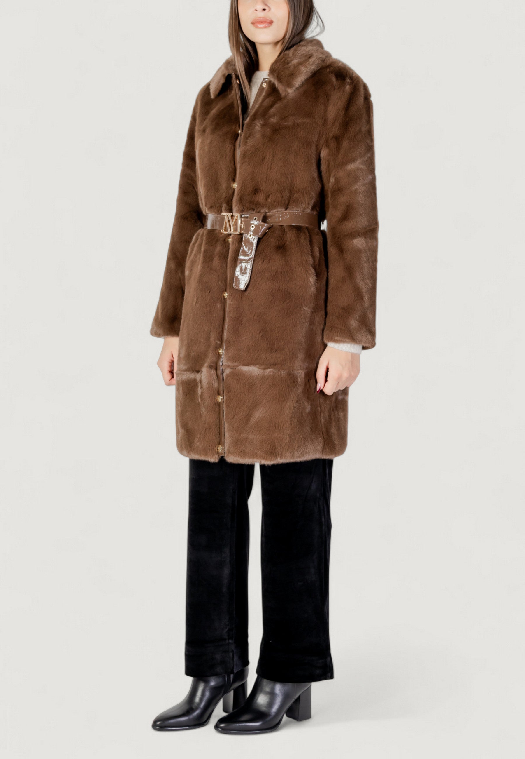 Pelliccia ecologica AYFEE GIACCA LUNGA FAKE FUR