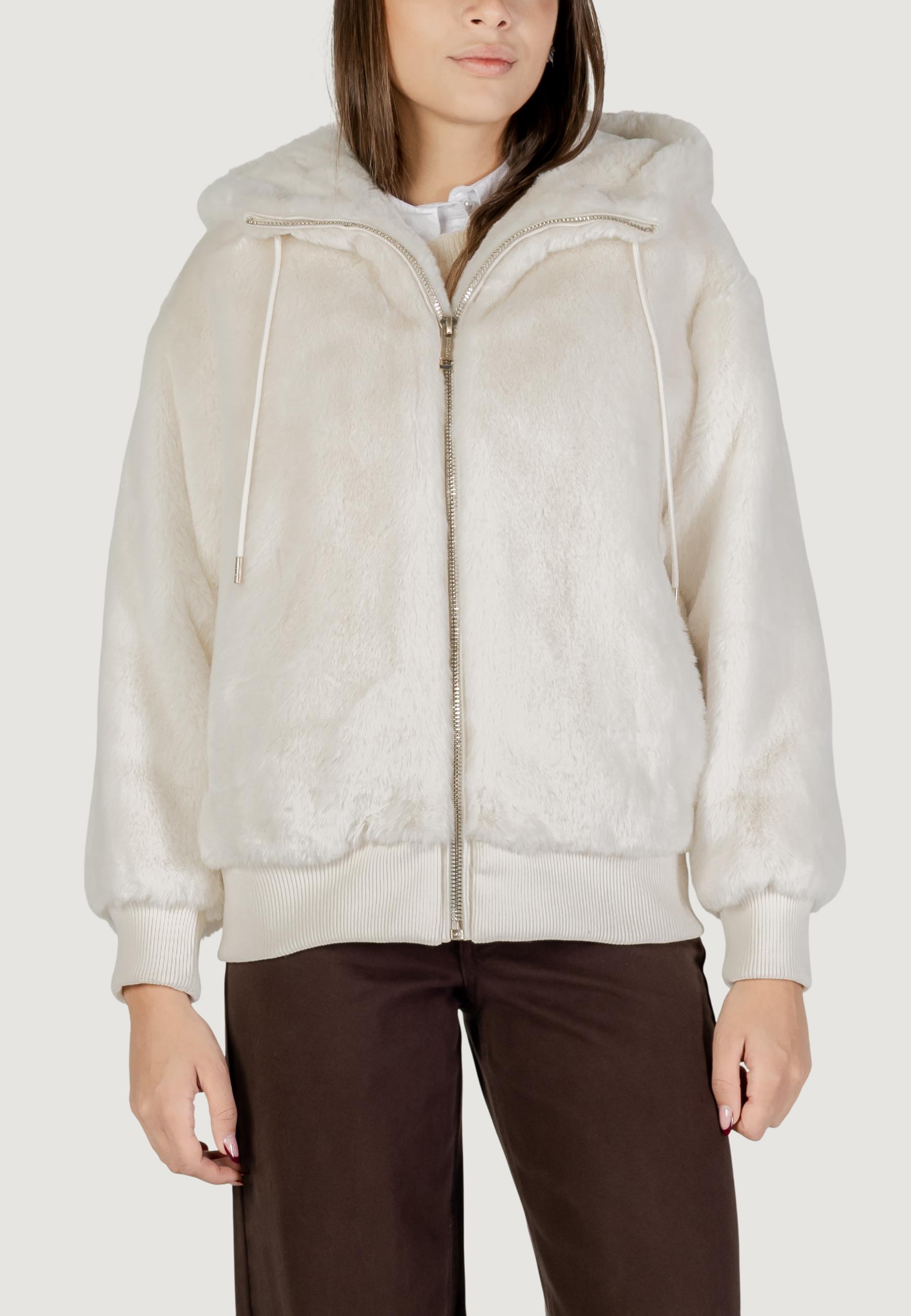 Pelliccia ecologica Guess LUCREZIA FAUX FUR LOGO JACKET