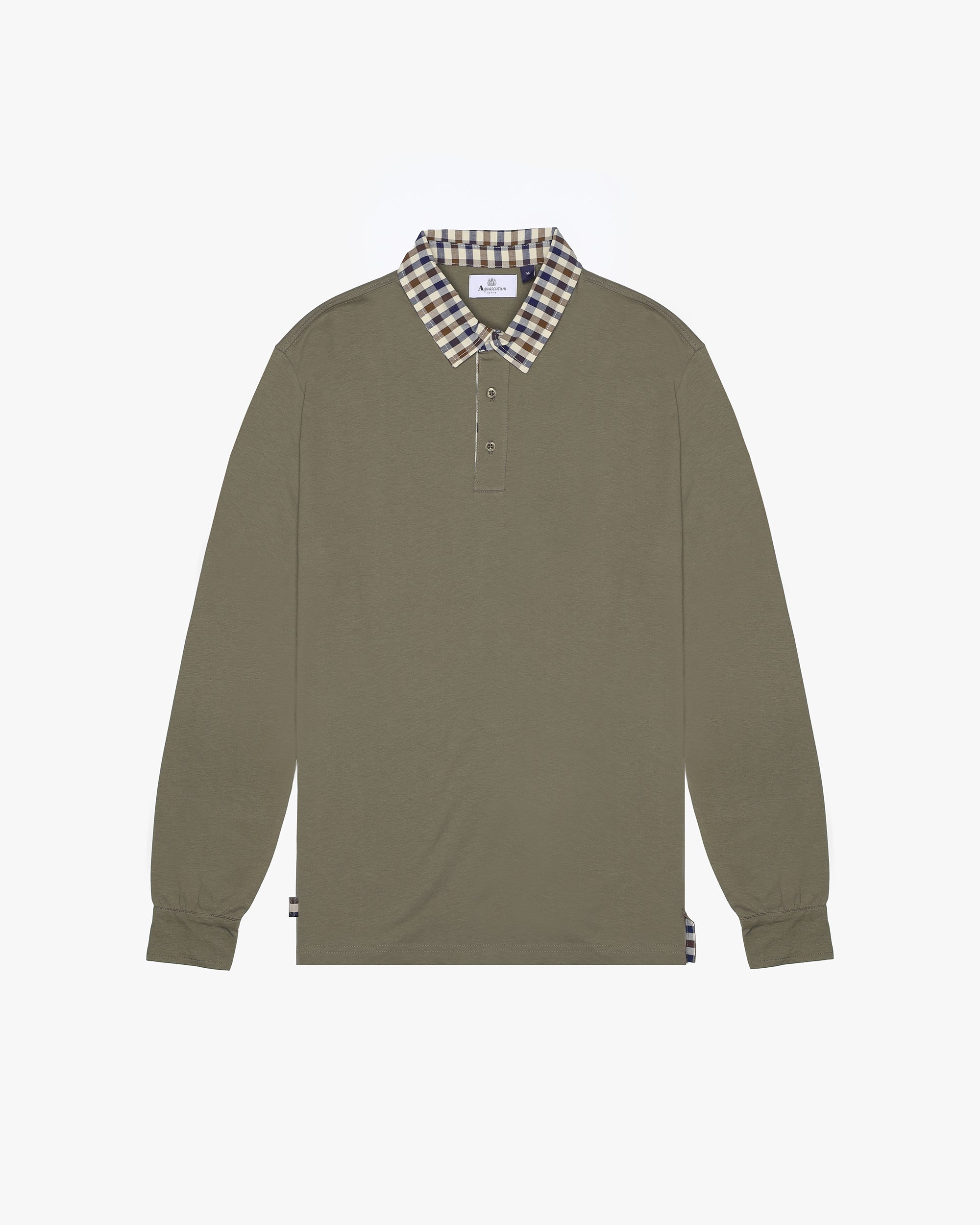 Polo manica lunga Aquascutum Active CLUB CHECK COLLAR POLO L/S
