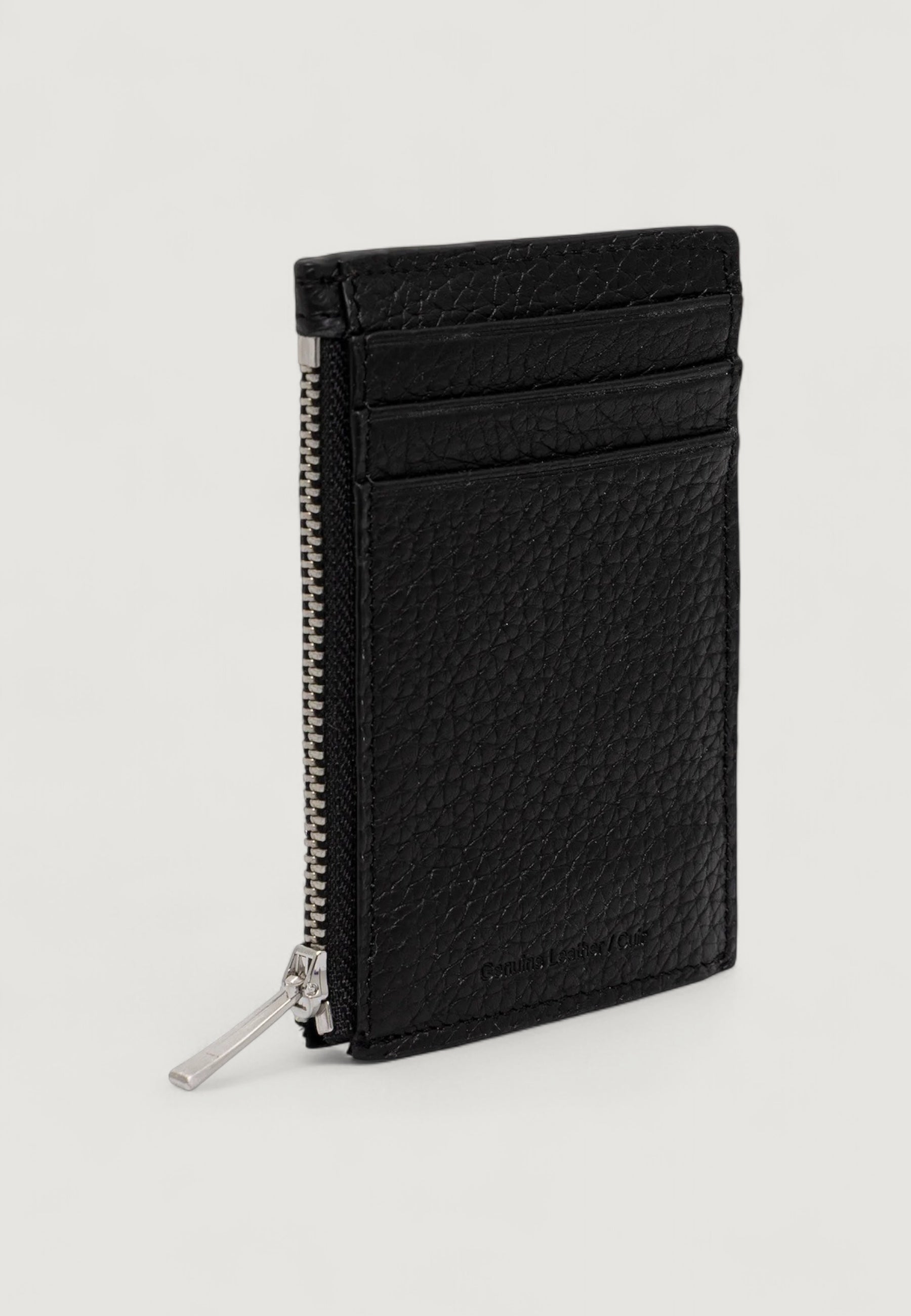Calvin Klein CK LEATHER N/S ZIP CARD CASE