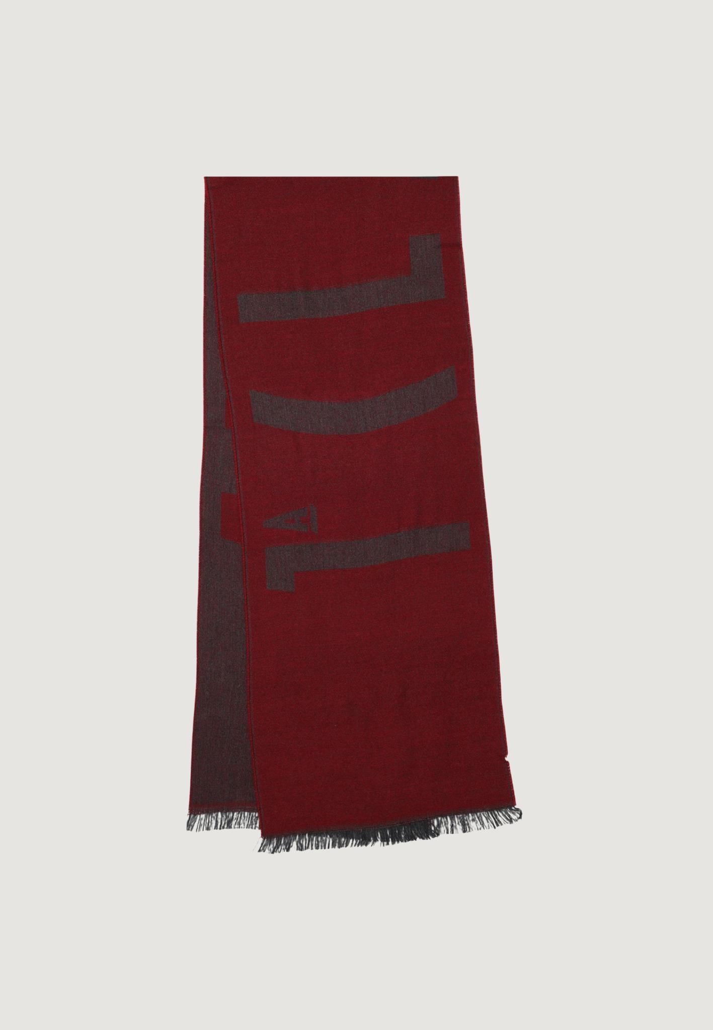 Sciarpa Alviero Martini Prima Classe - Logo Grande Testa Di Moro, Foulard Elegante In Seta O Misto Seta