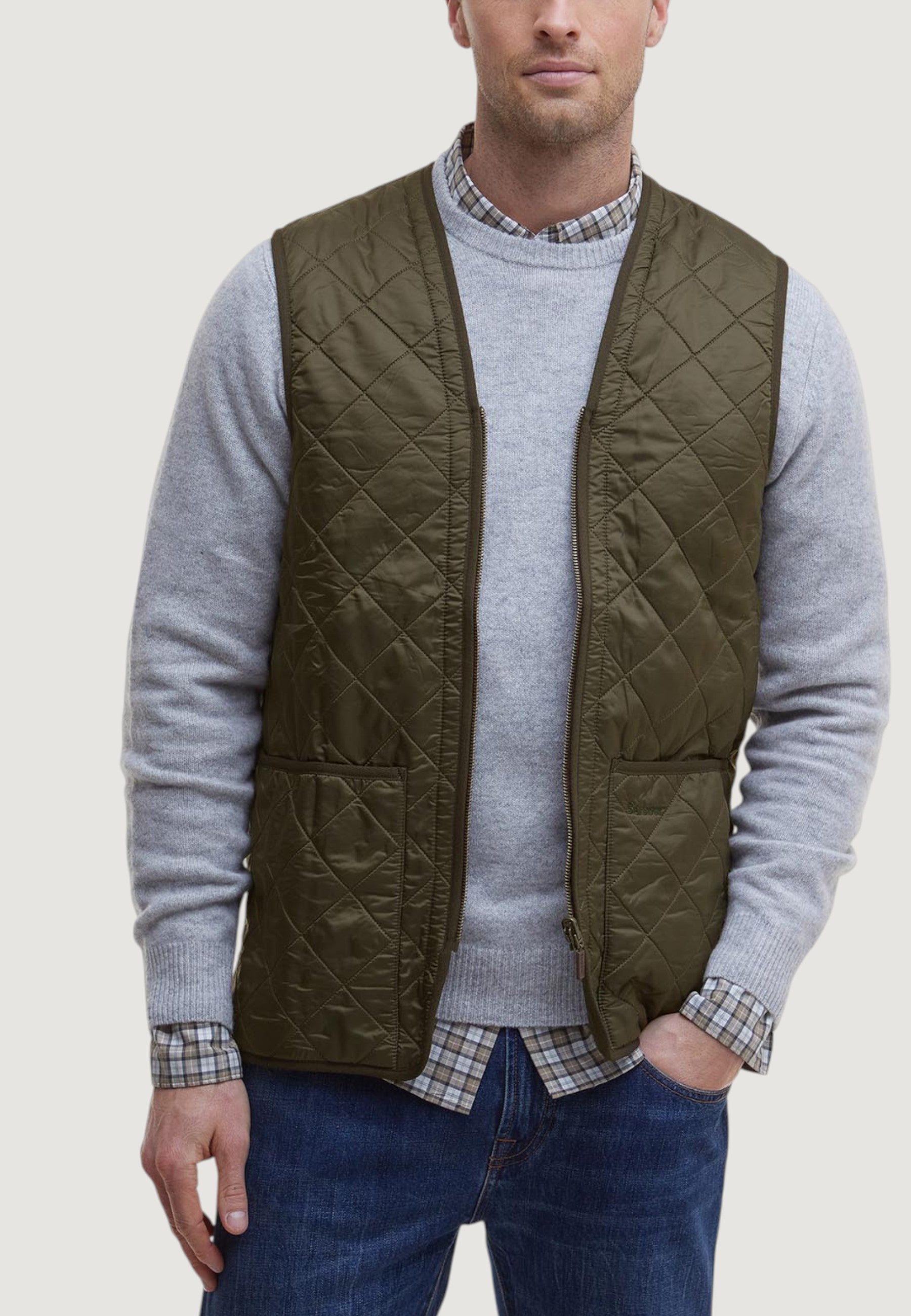 Gilets Barbour POLARQUILT WAISTCOAT ZIP LINER