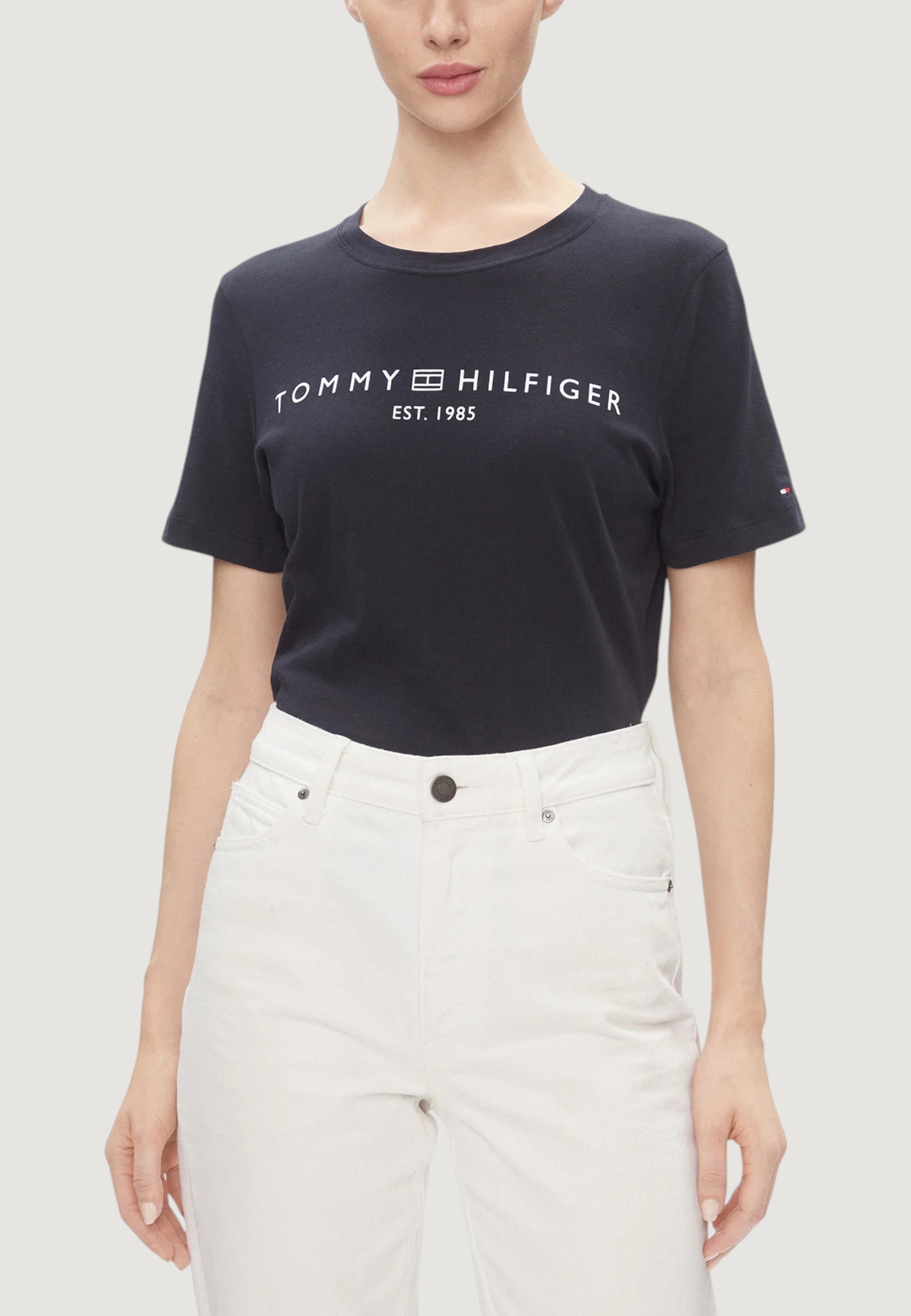 T-shirts Tommy Hilfiger REG CORP LOGO C-NK S